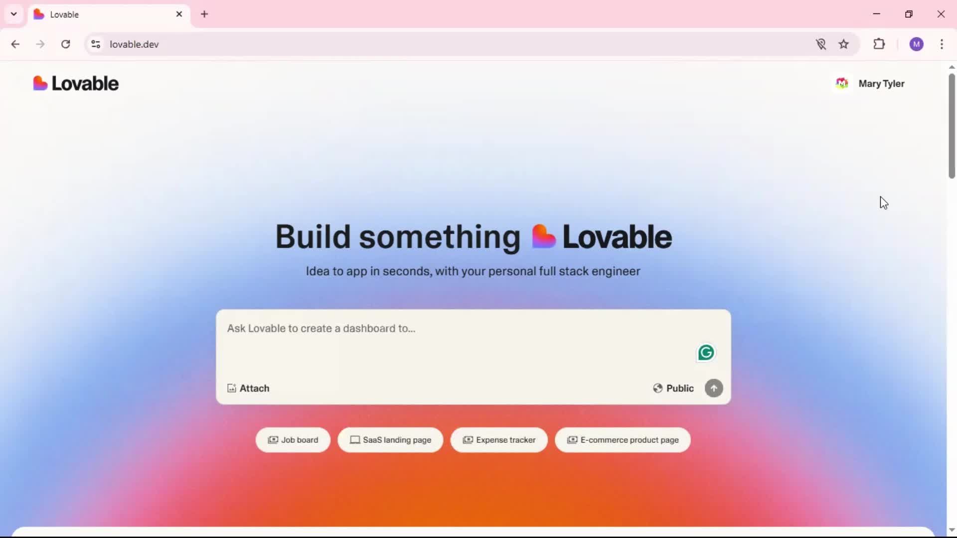 Deleting a project screenshot