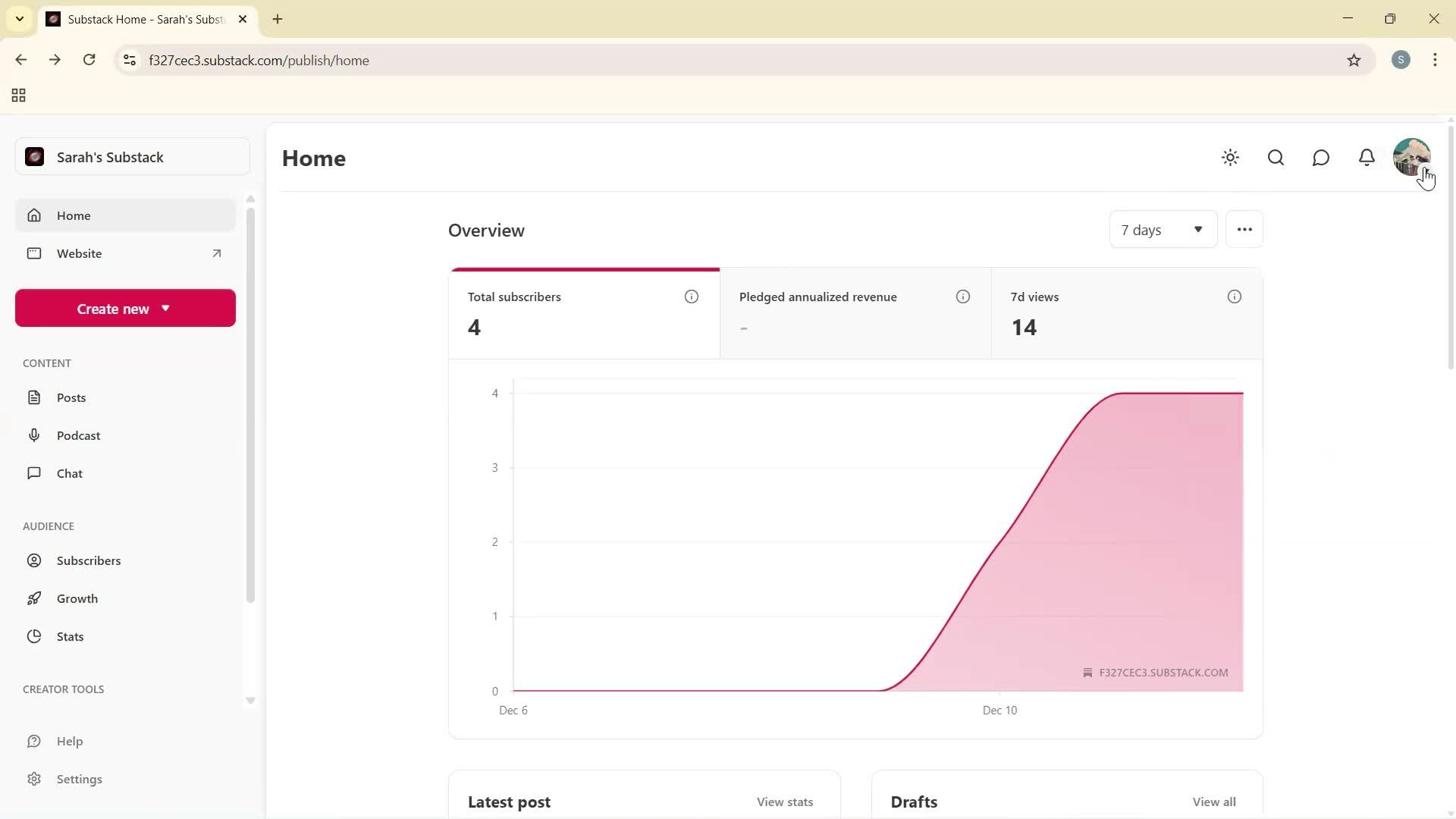 Deleting your account screenshot