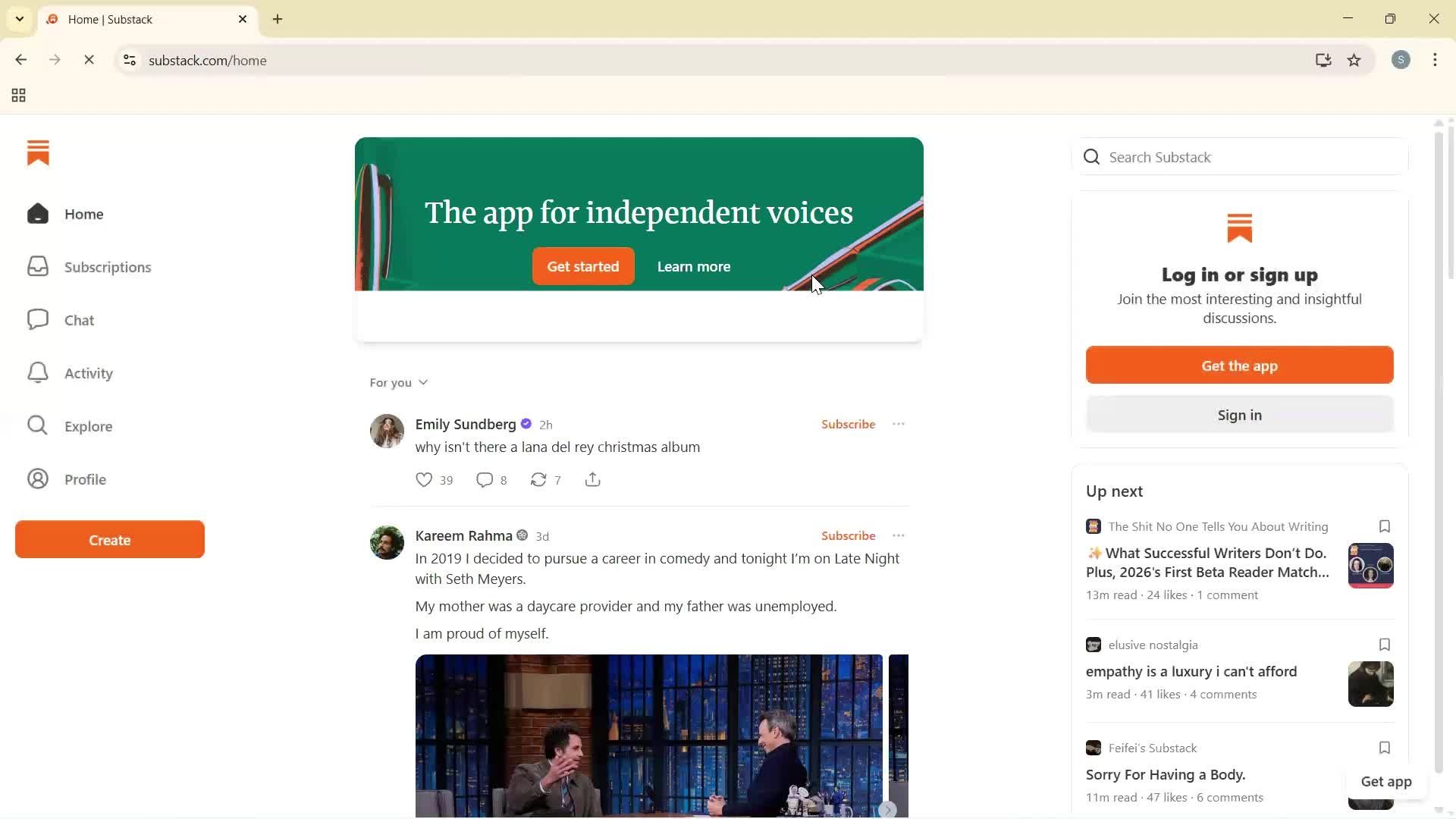 Deleting your account screenshot