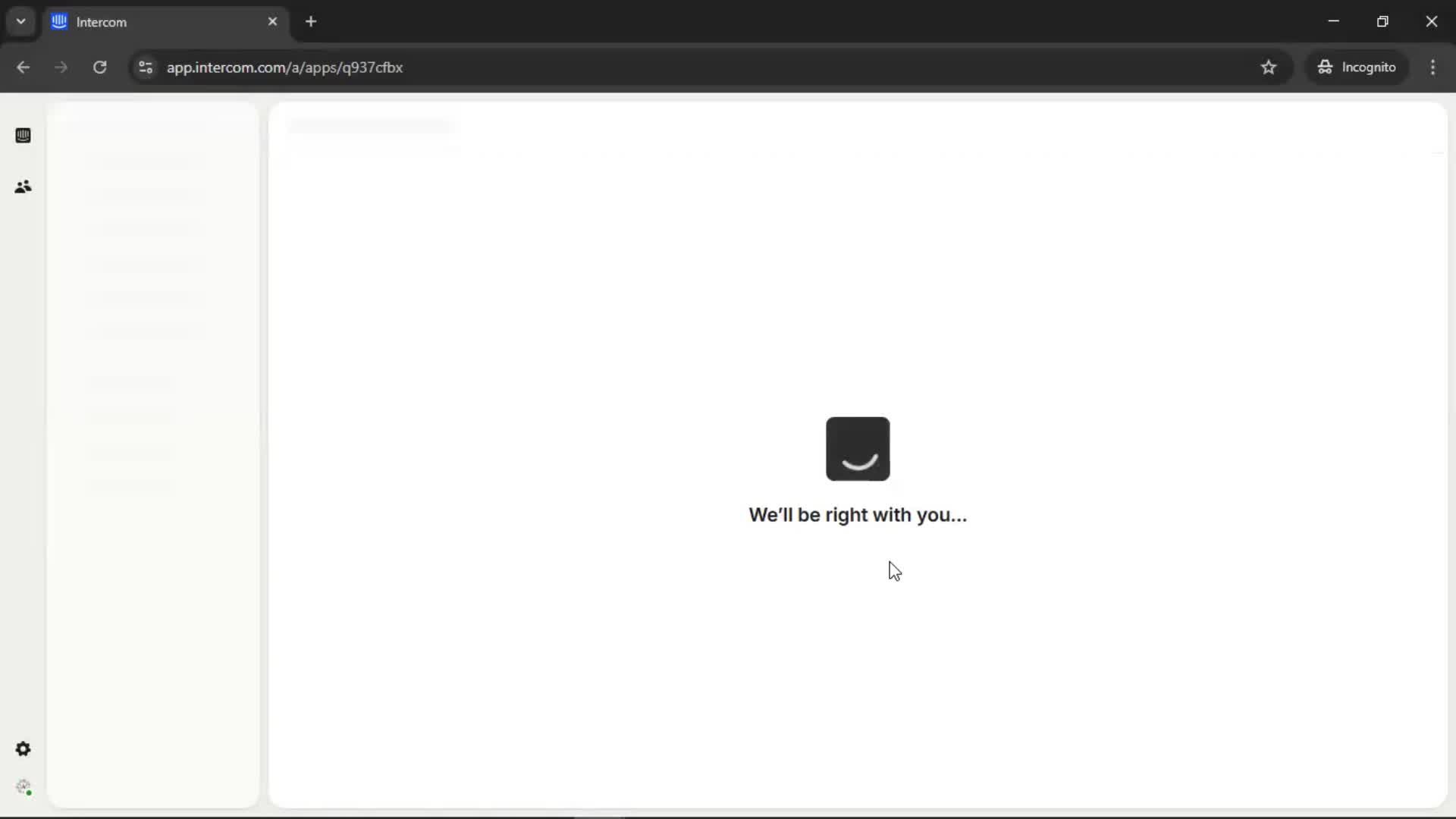 Deleting a workspace screenshot