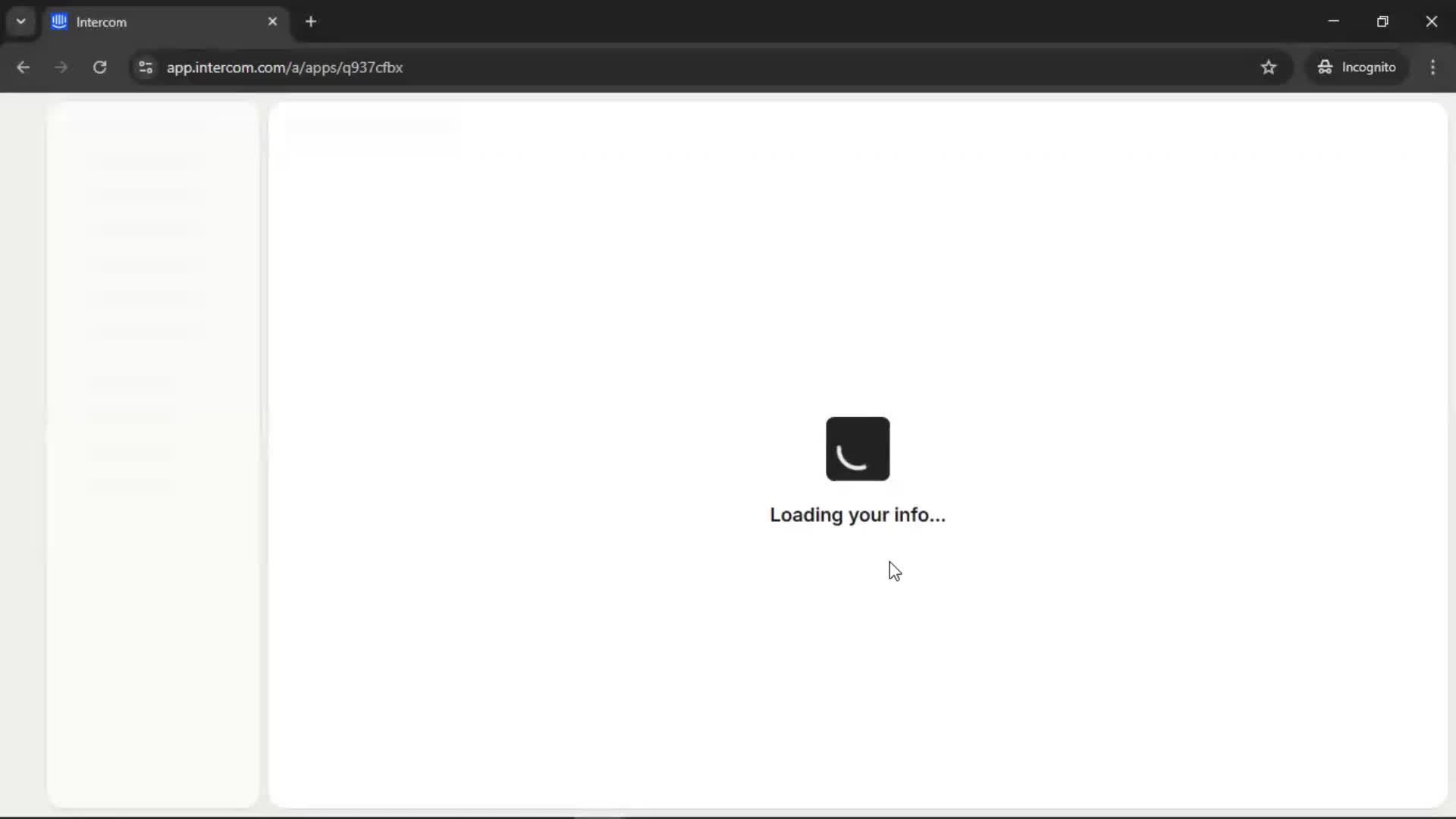Deleting a workspace screenshot