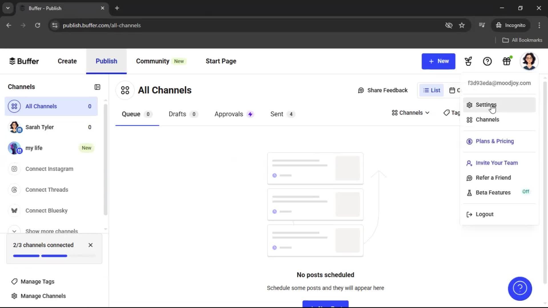 Deleting your account on Buffer video thumbnail
