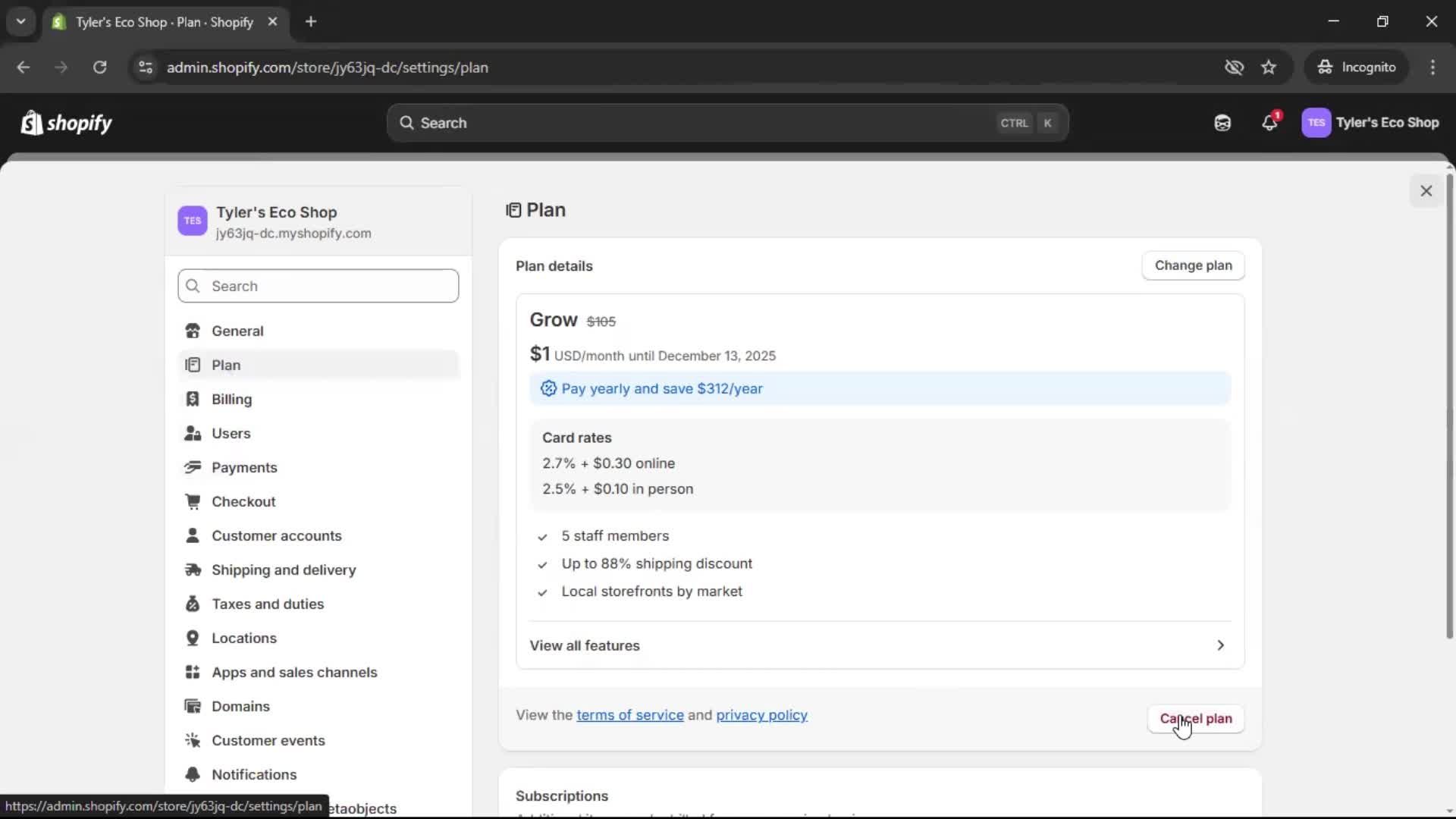 Deleting your account on Shopify video thumbnail