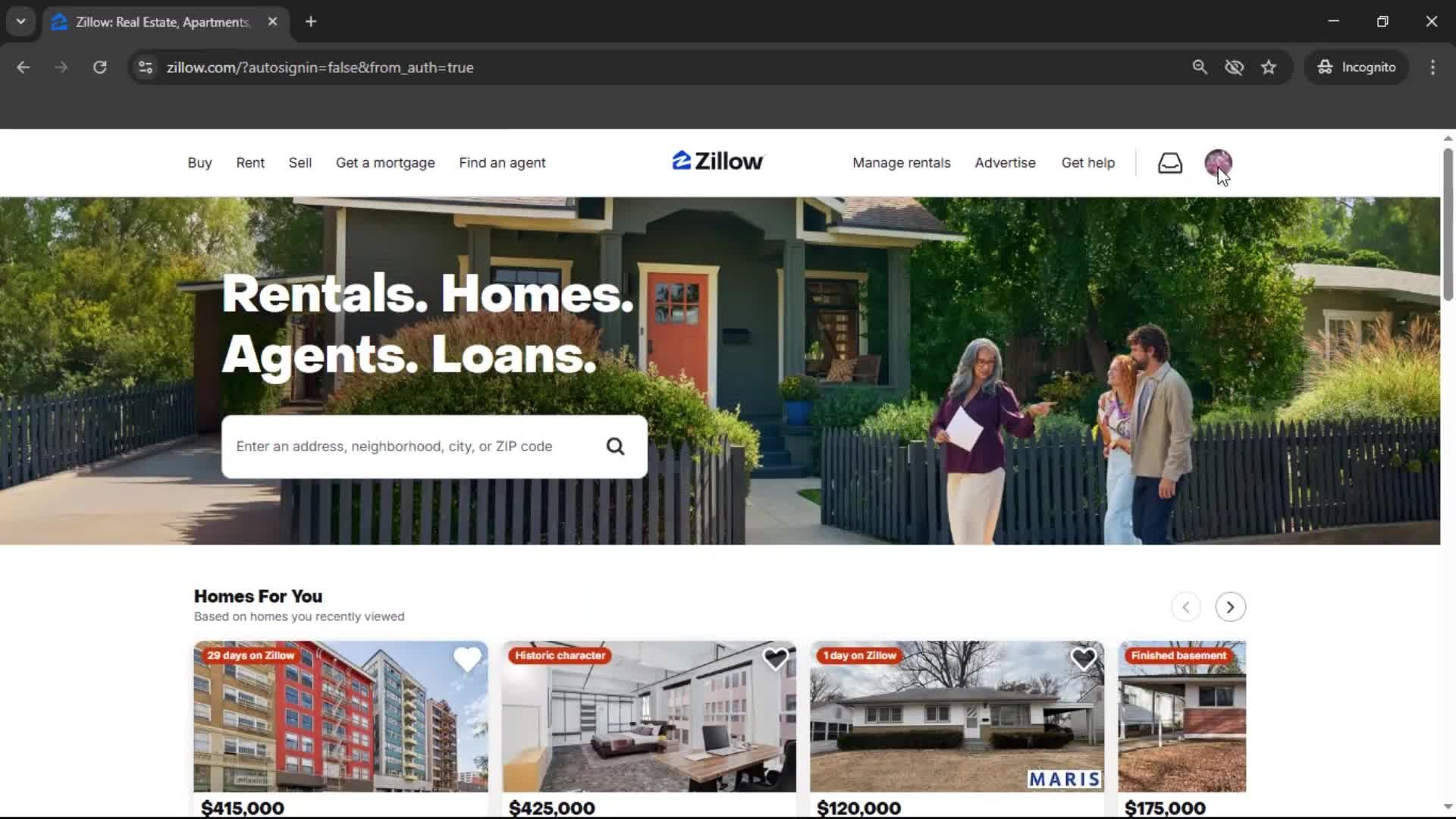 Deactivating your account screenshot