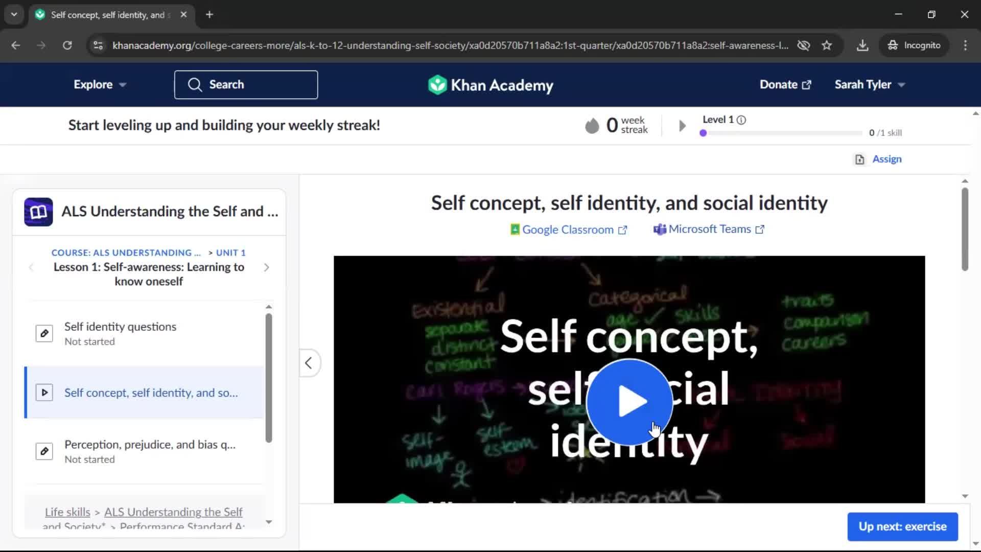 Discovering content screenshot
