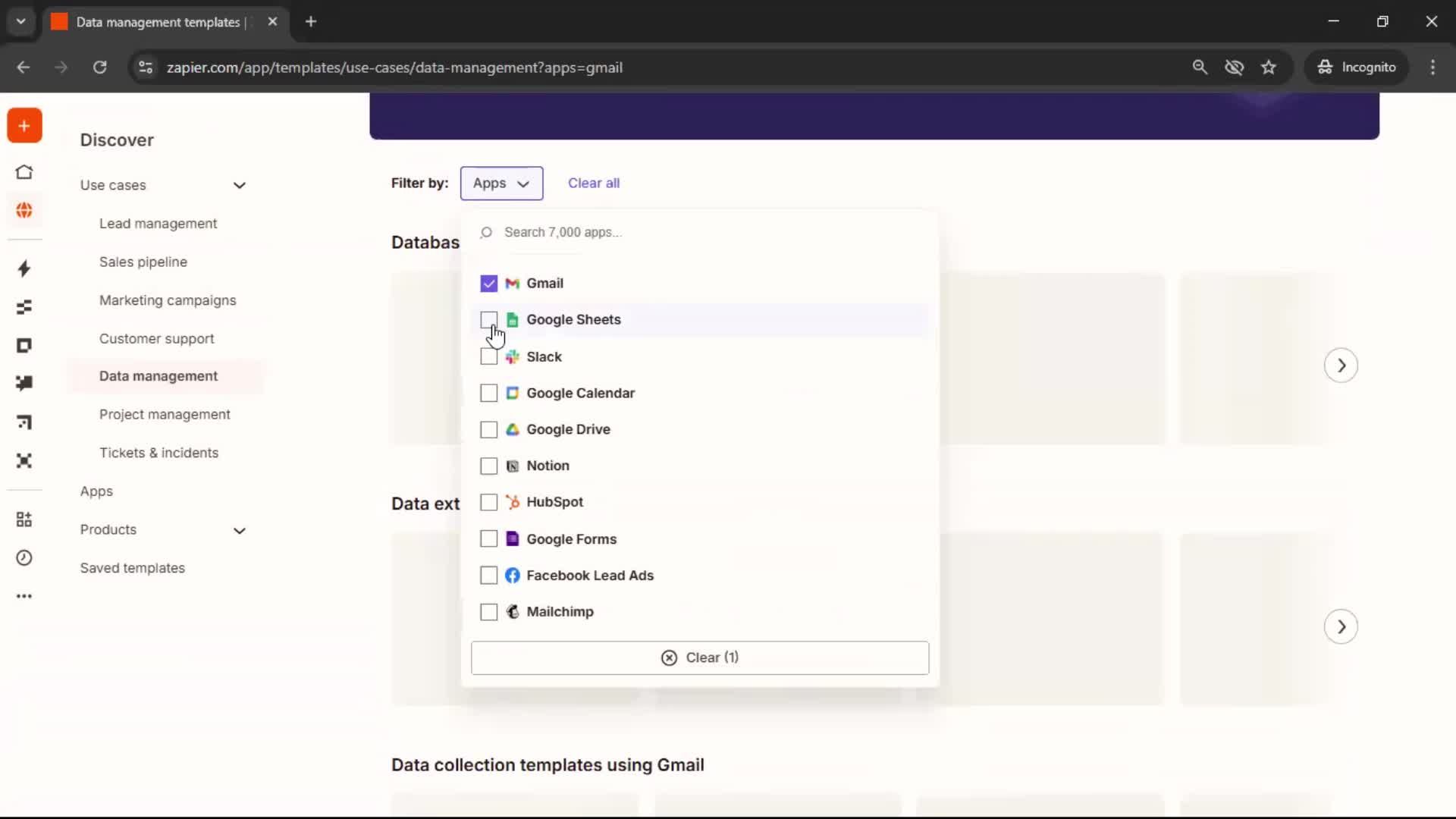 Discovering content screenshot