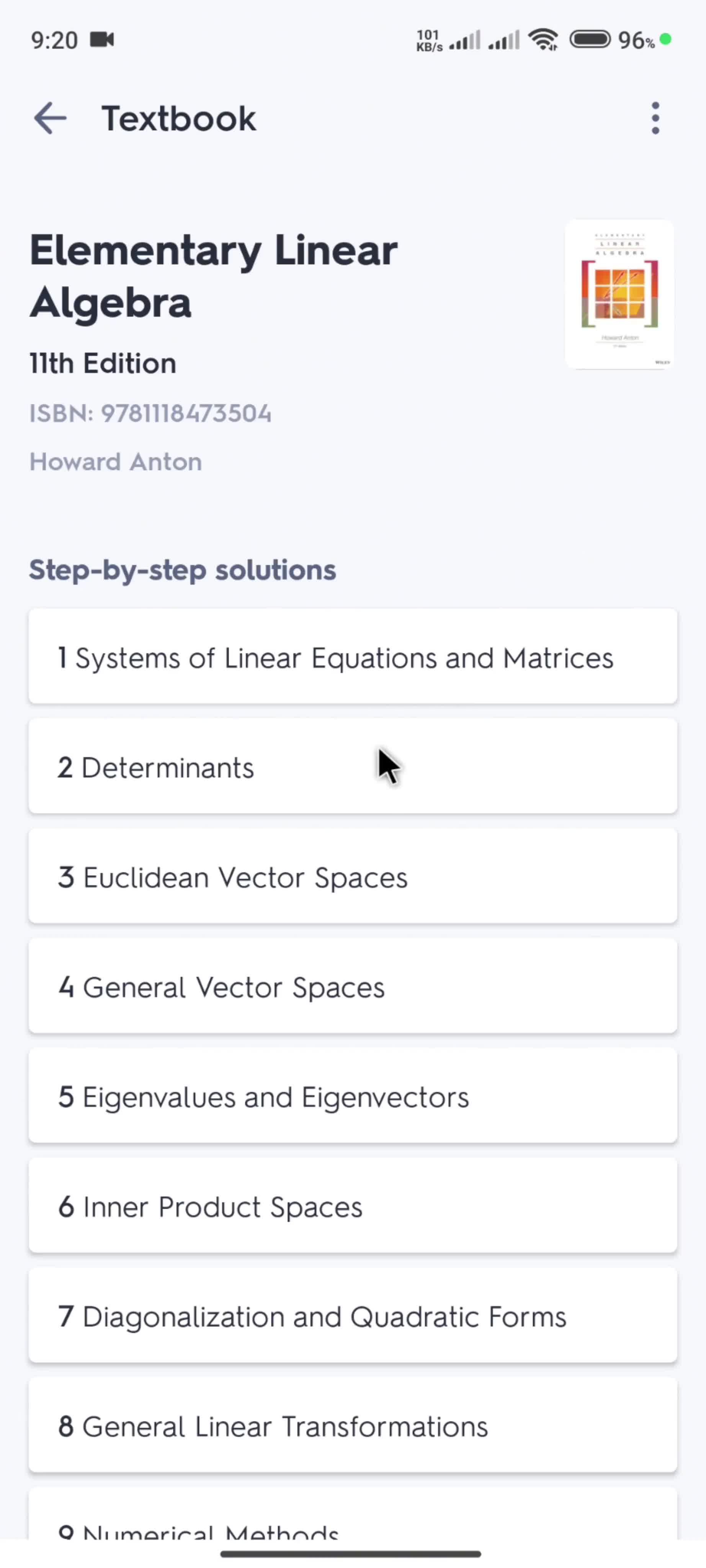 Discovering solutions screenshot