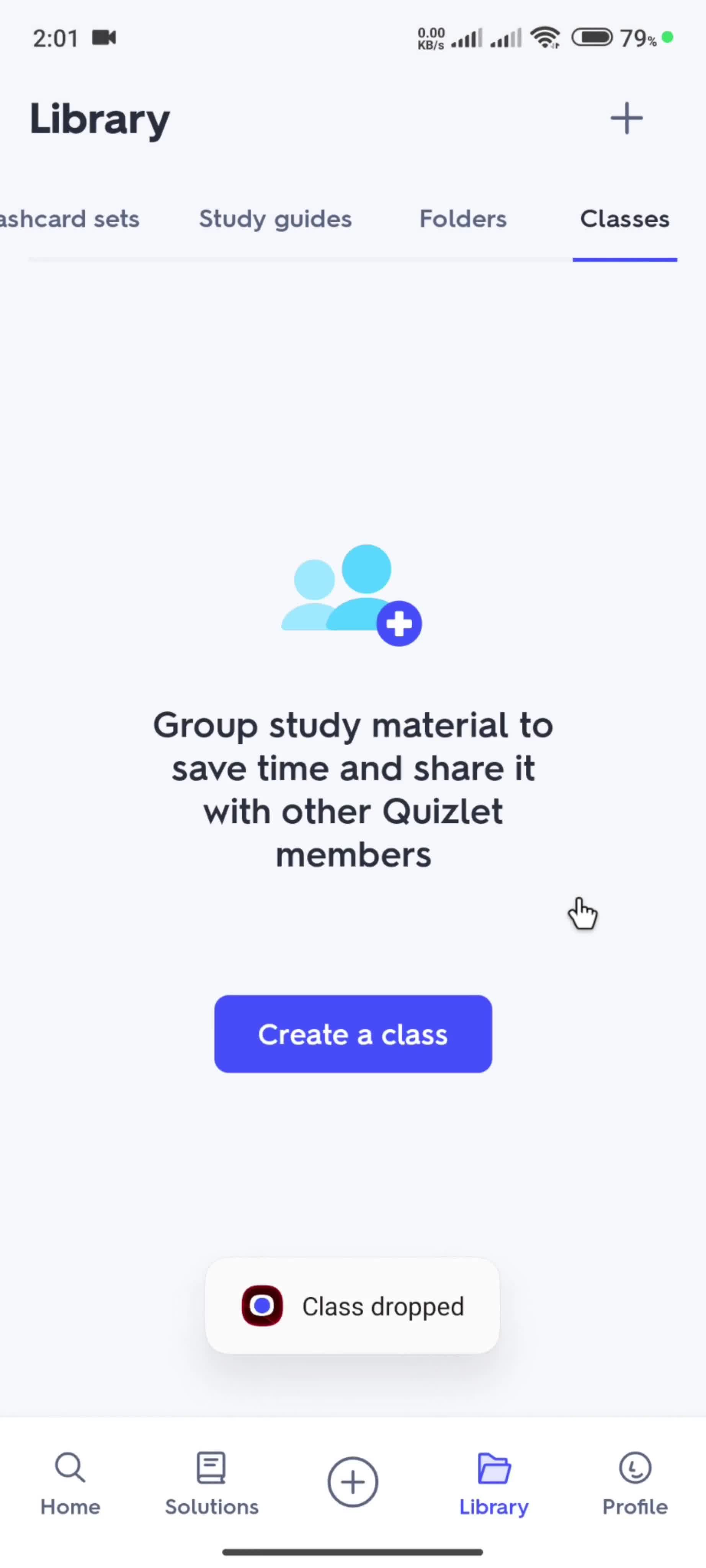 Dropping a class on Quizlet video thumbnail