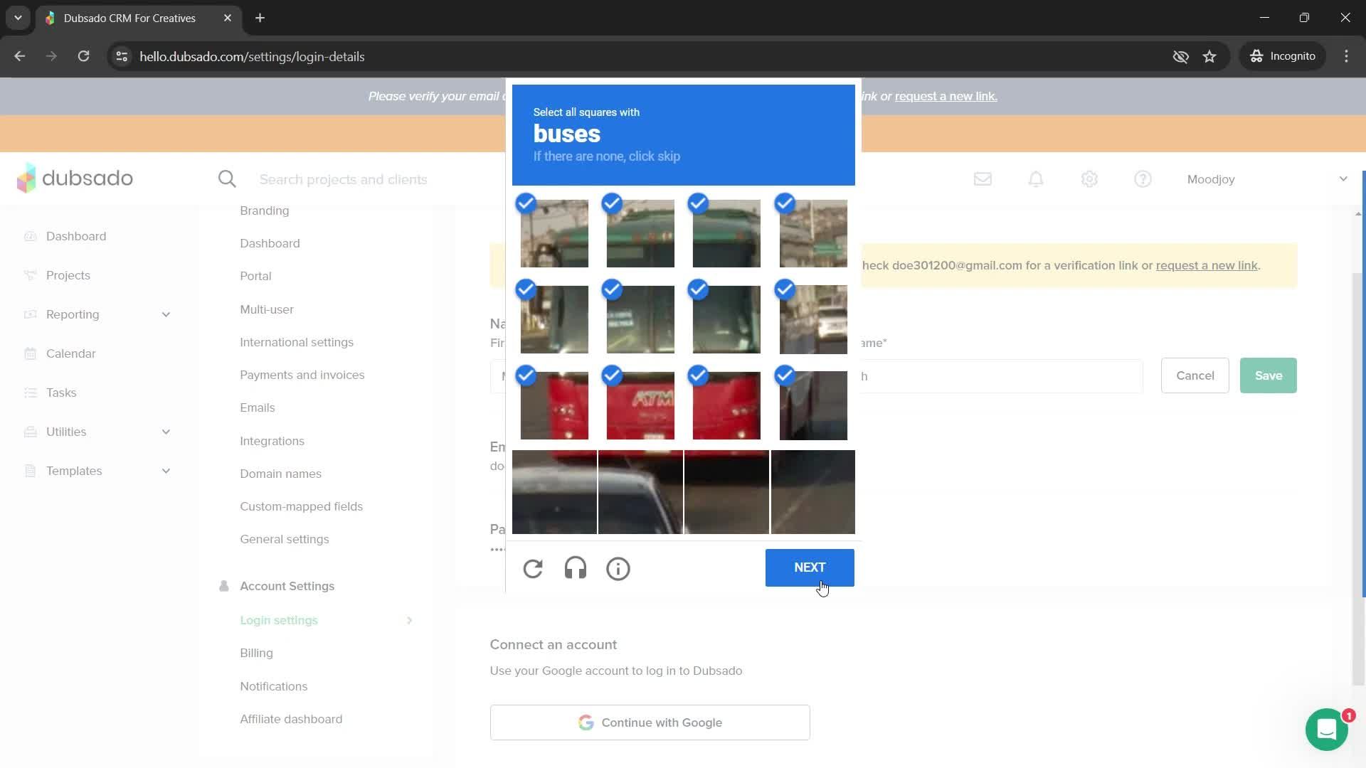 Updating your profile screenshot