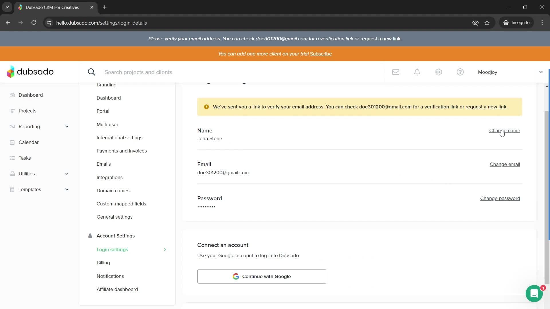 Updating your profile screenshot