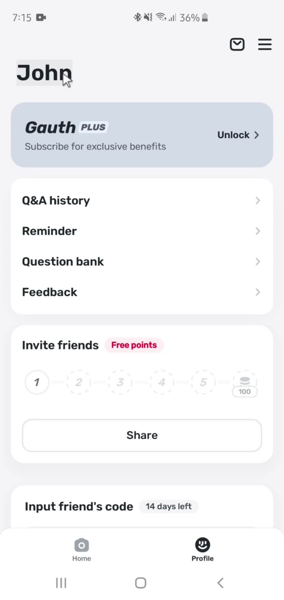 Updating your profile screenshot