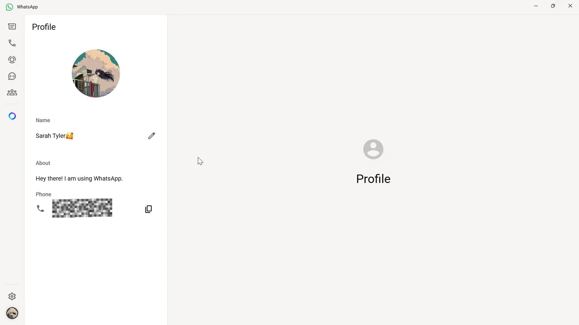 Updating your profile screenshot