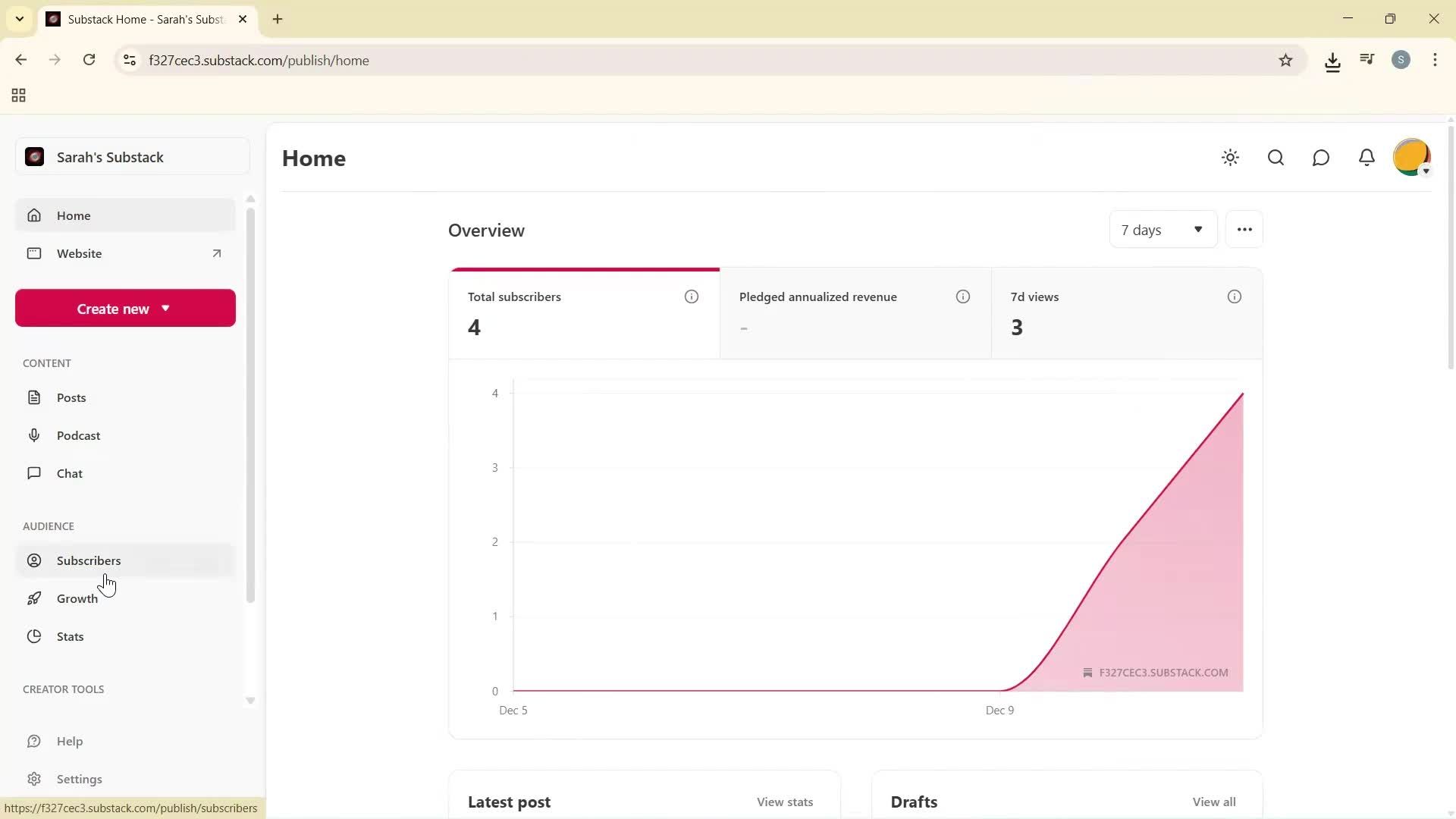 Exporting data screenshot