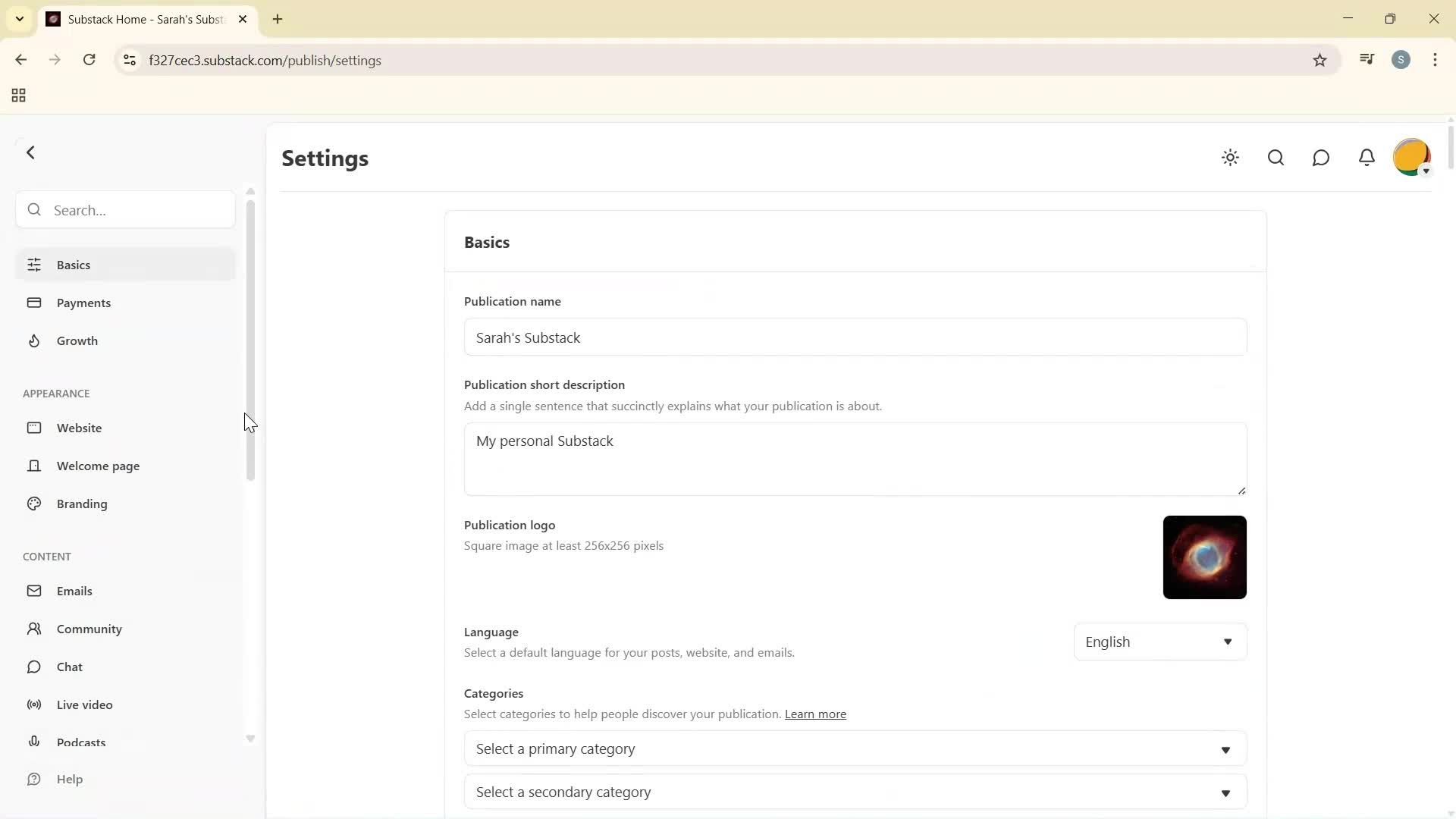 Exporting data screenshot