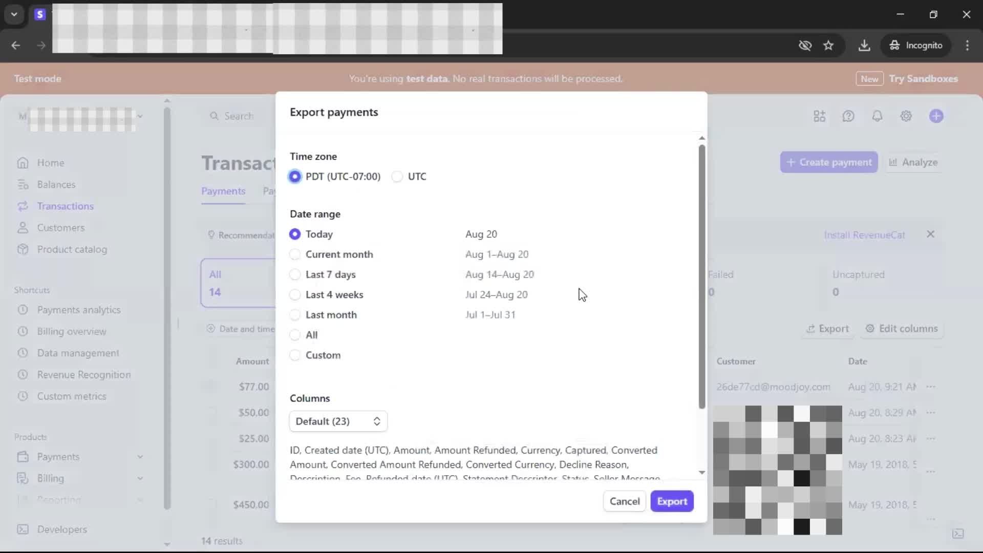 Exporting data on Stripe video thumbnail
