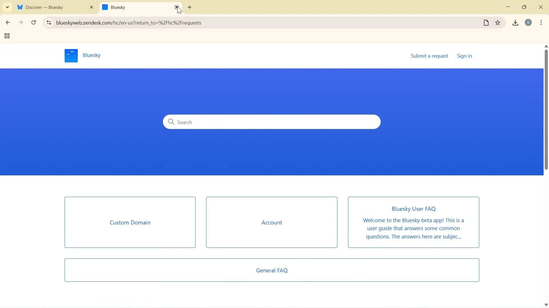 Giving feedback screenshot