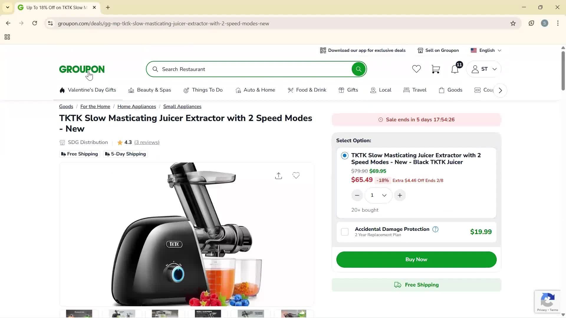Filtering screenshot