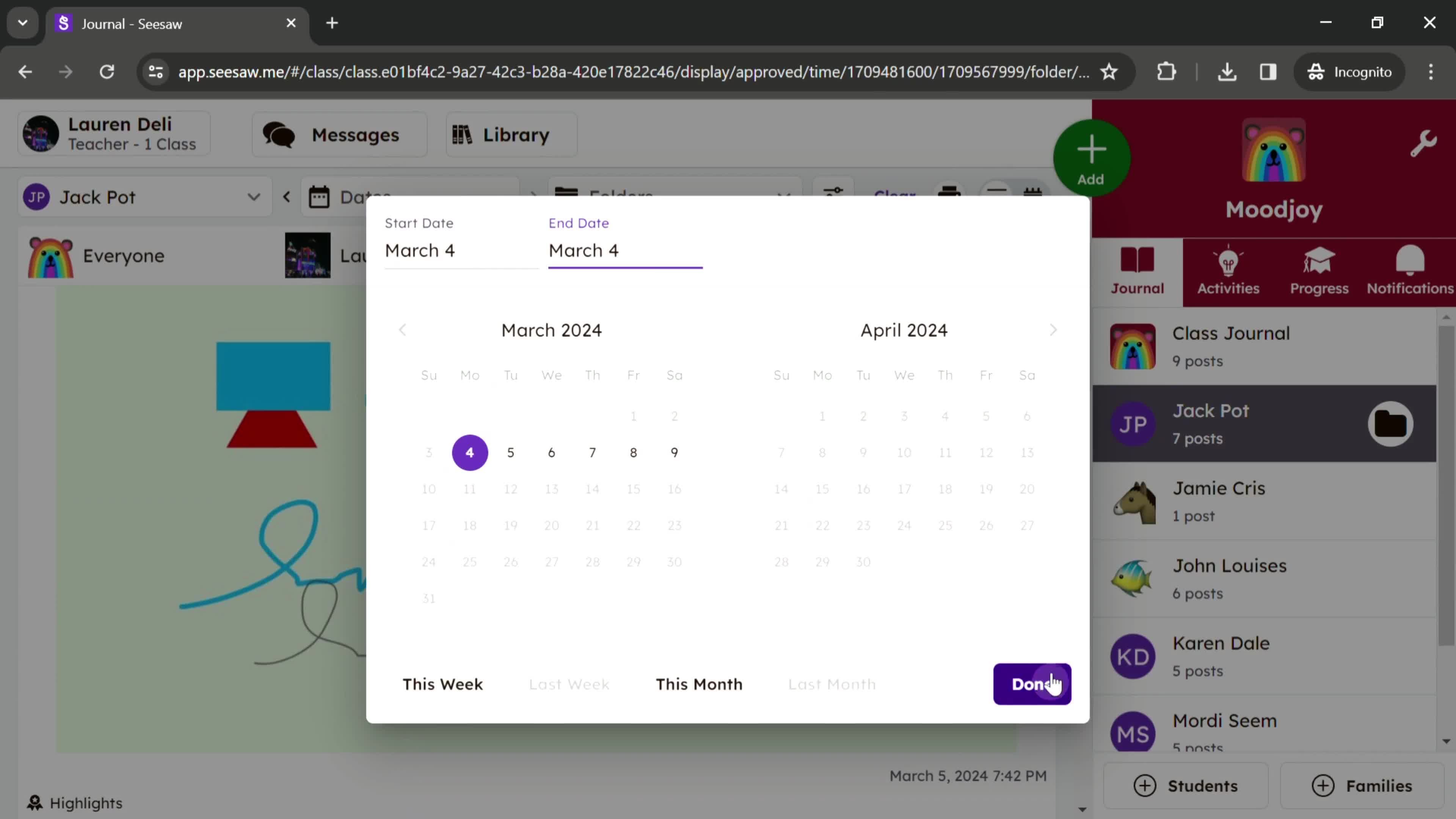 Filtering and sorting screenshot