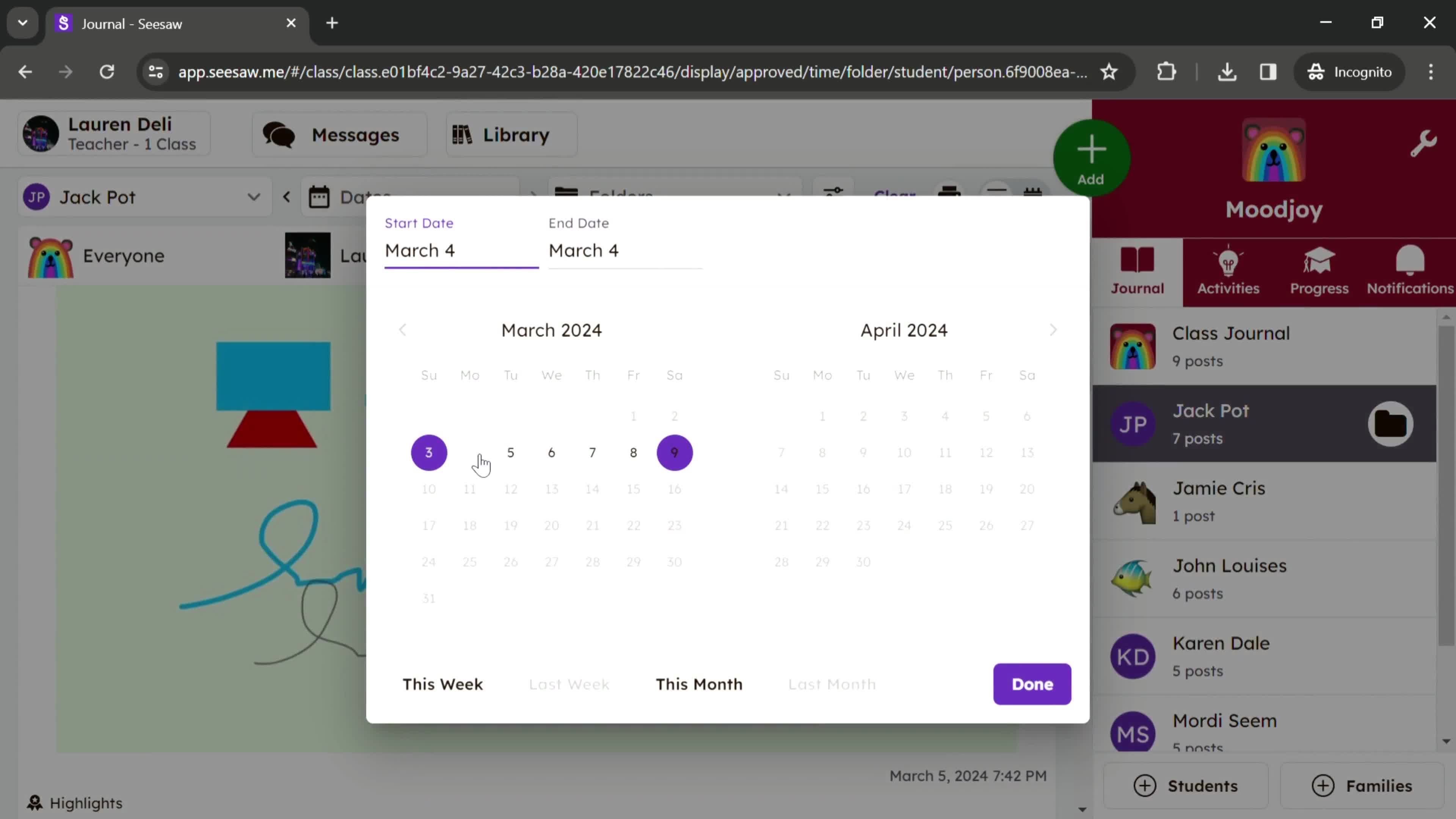 Filtering and sorting screenshot