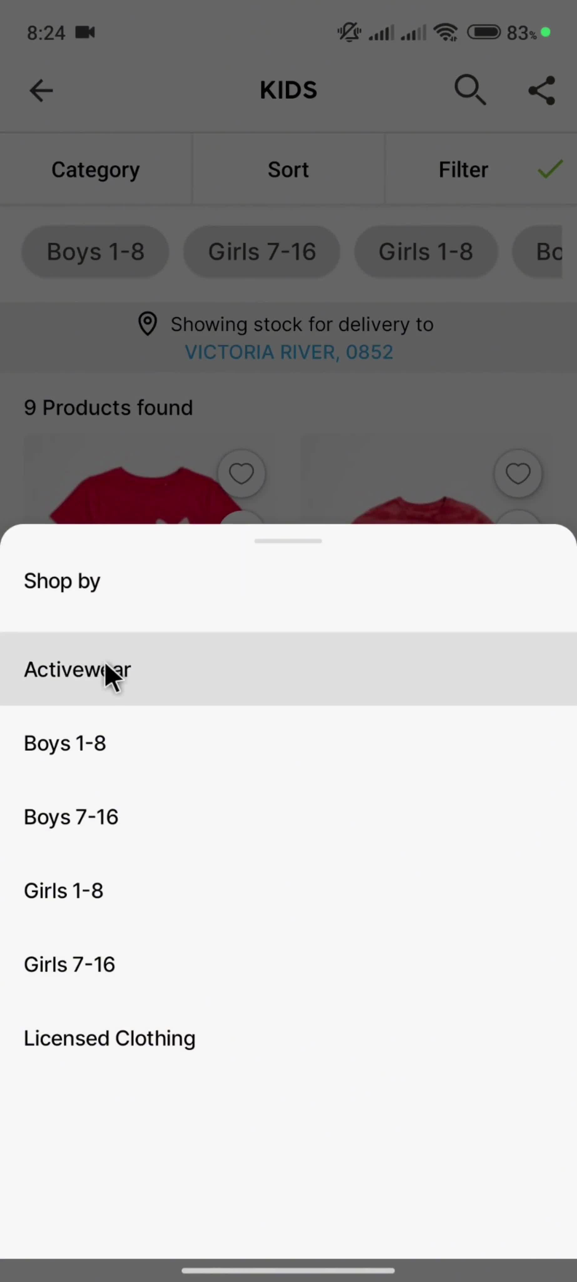 Filtering and sorting on Target video thumbnail