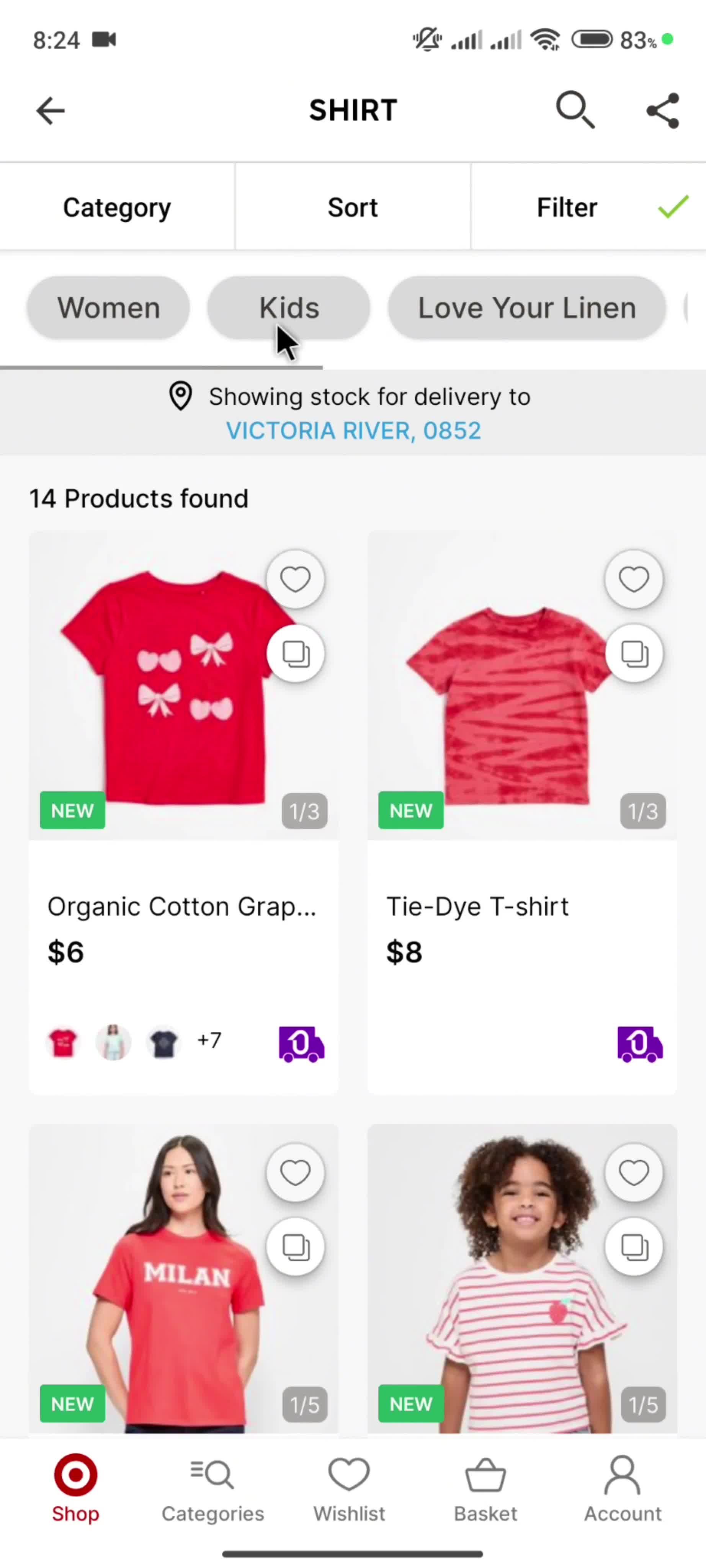 Filtering and sorting on Target video thumbnail