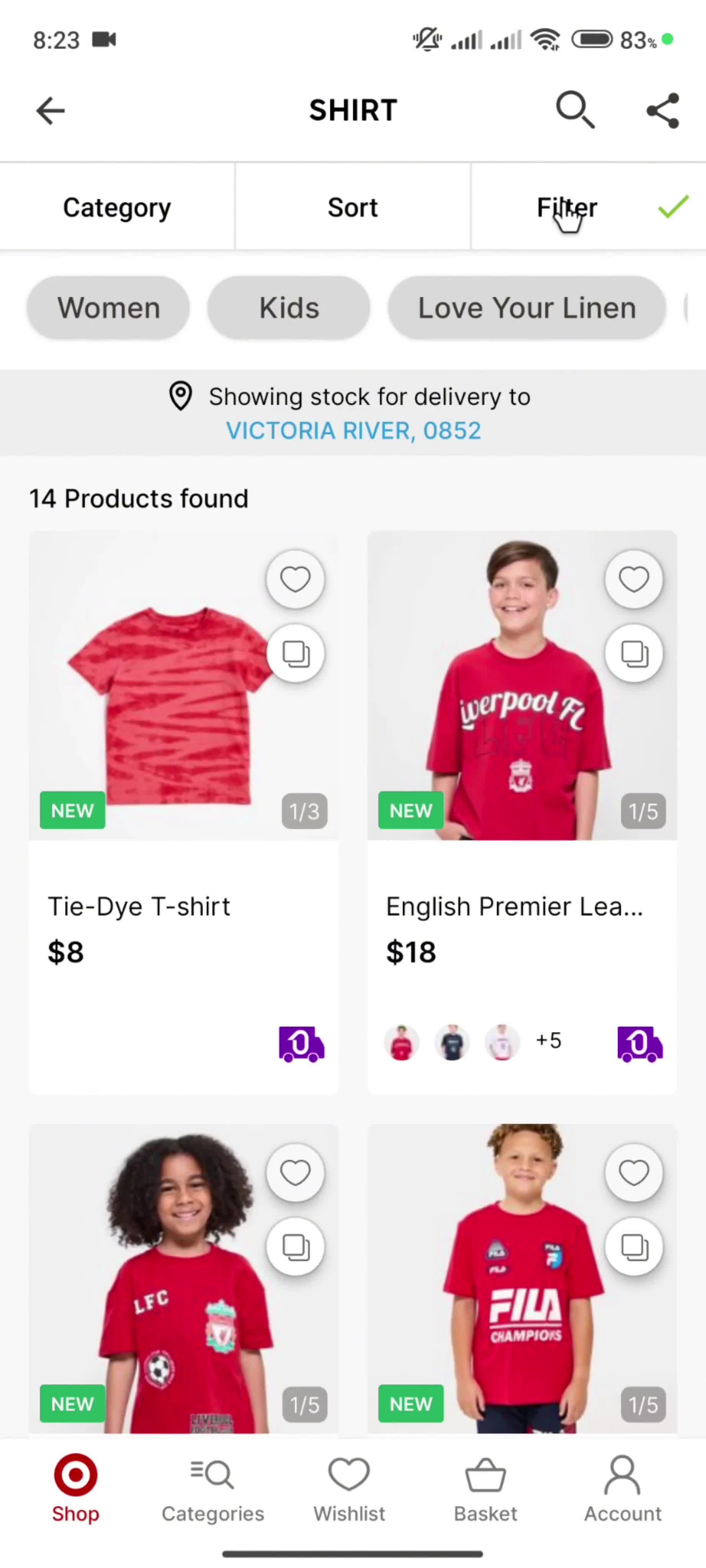 Filtering and sorting on Target video thumbnail