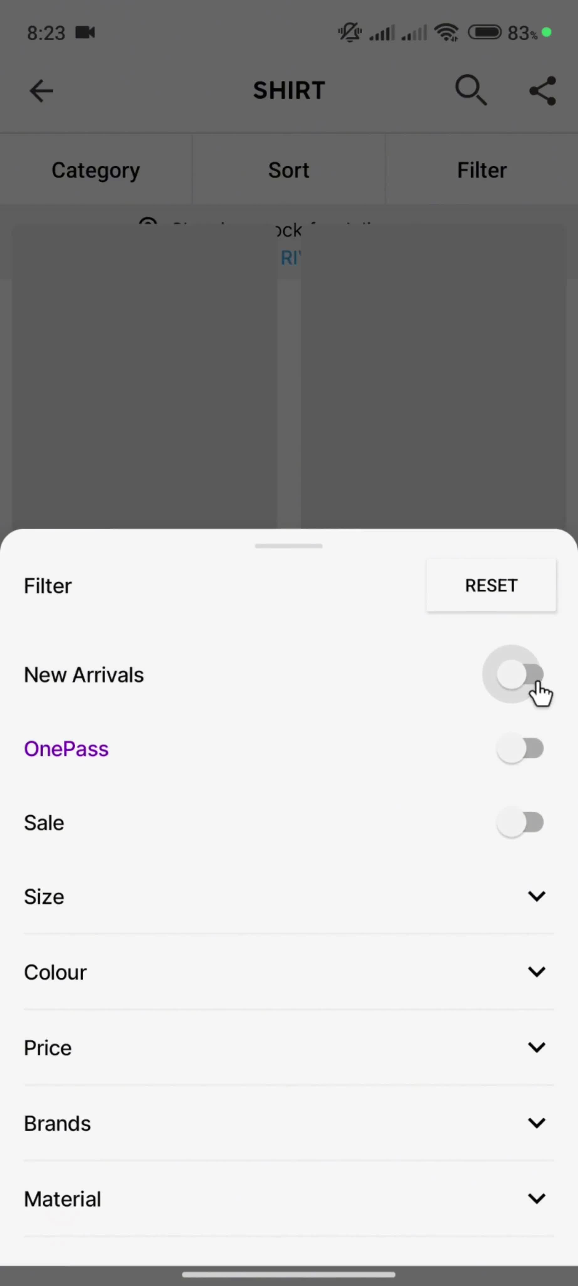 Filtering and sorting on Target video thumbnail