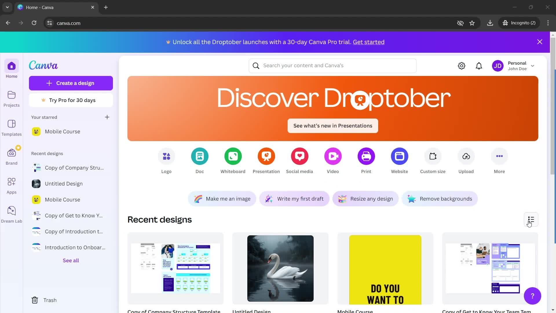 Filtering and sorting screenshot