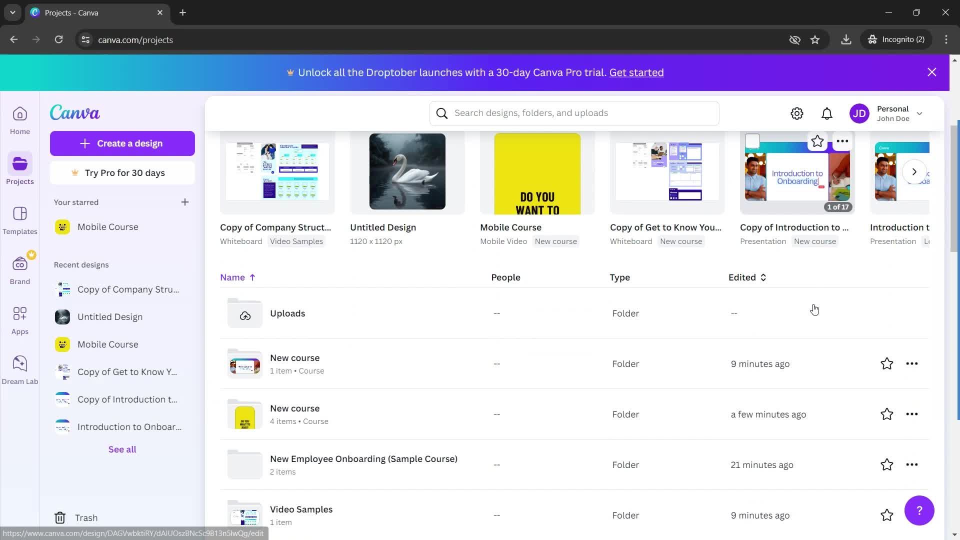 Filtering and sorting screenshot