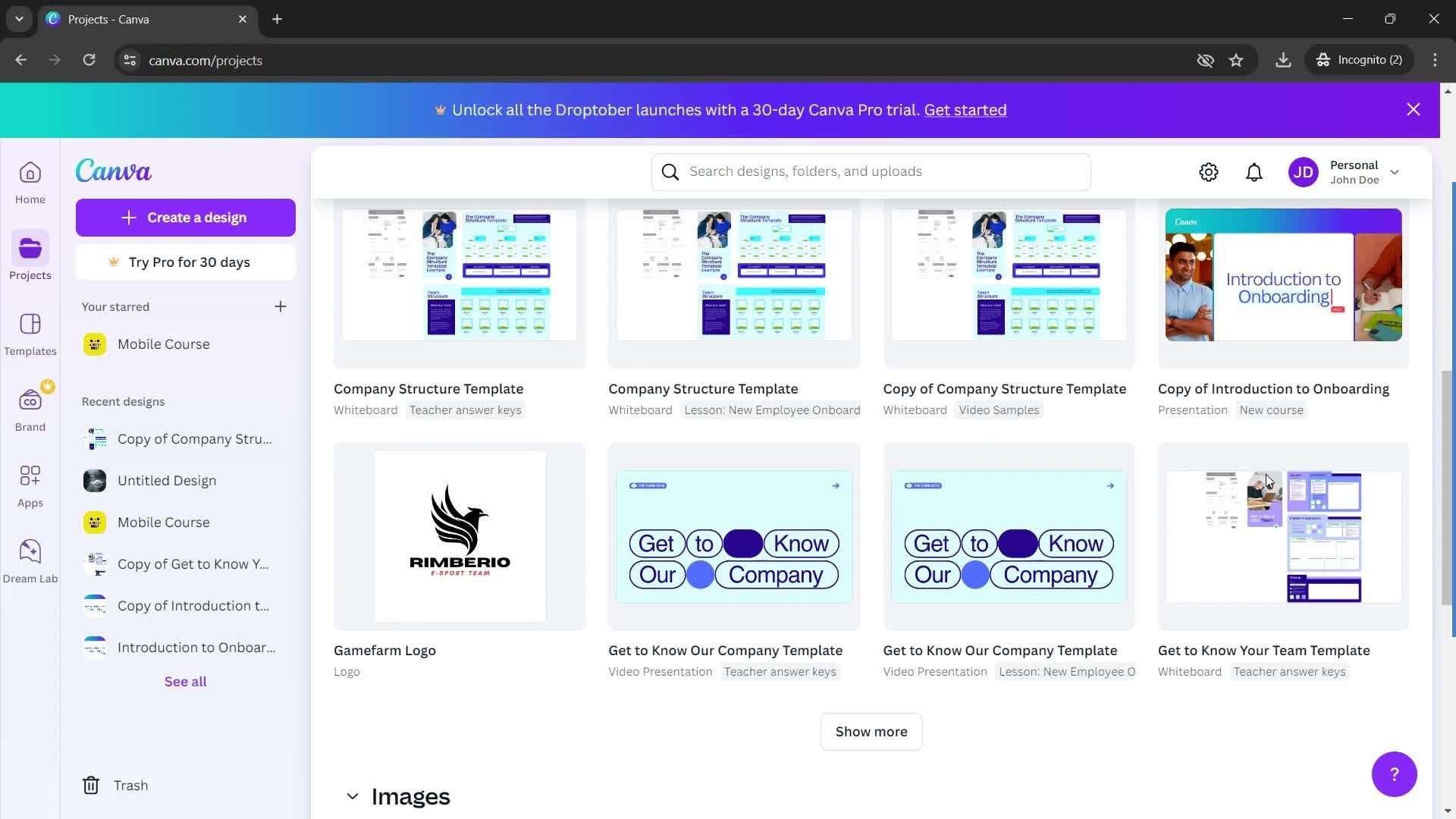 Filtering and sorting screenshot