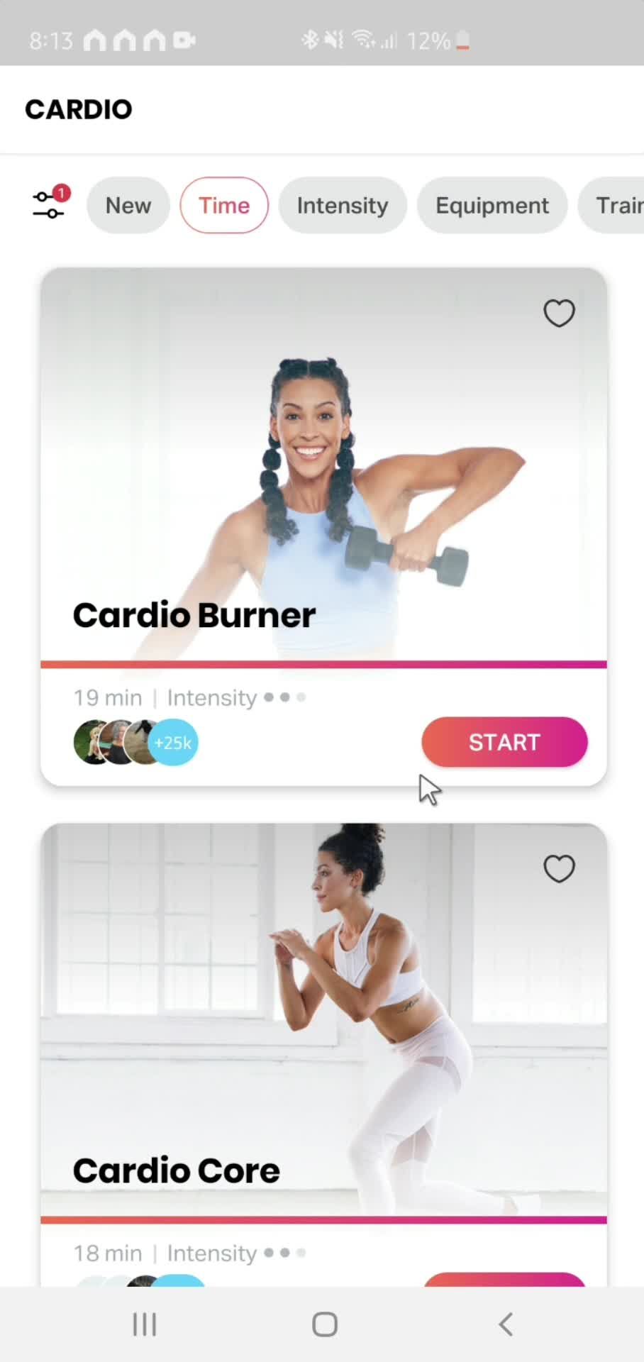 Filtering and sorting screenshot