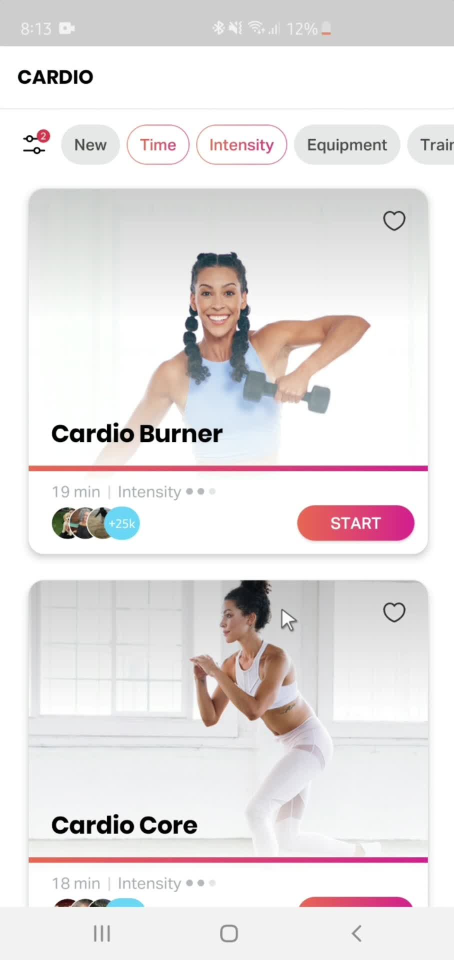 Filtering and sorting screenshot