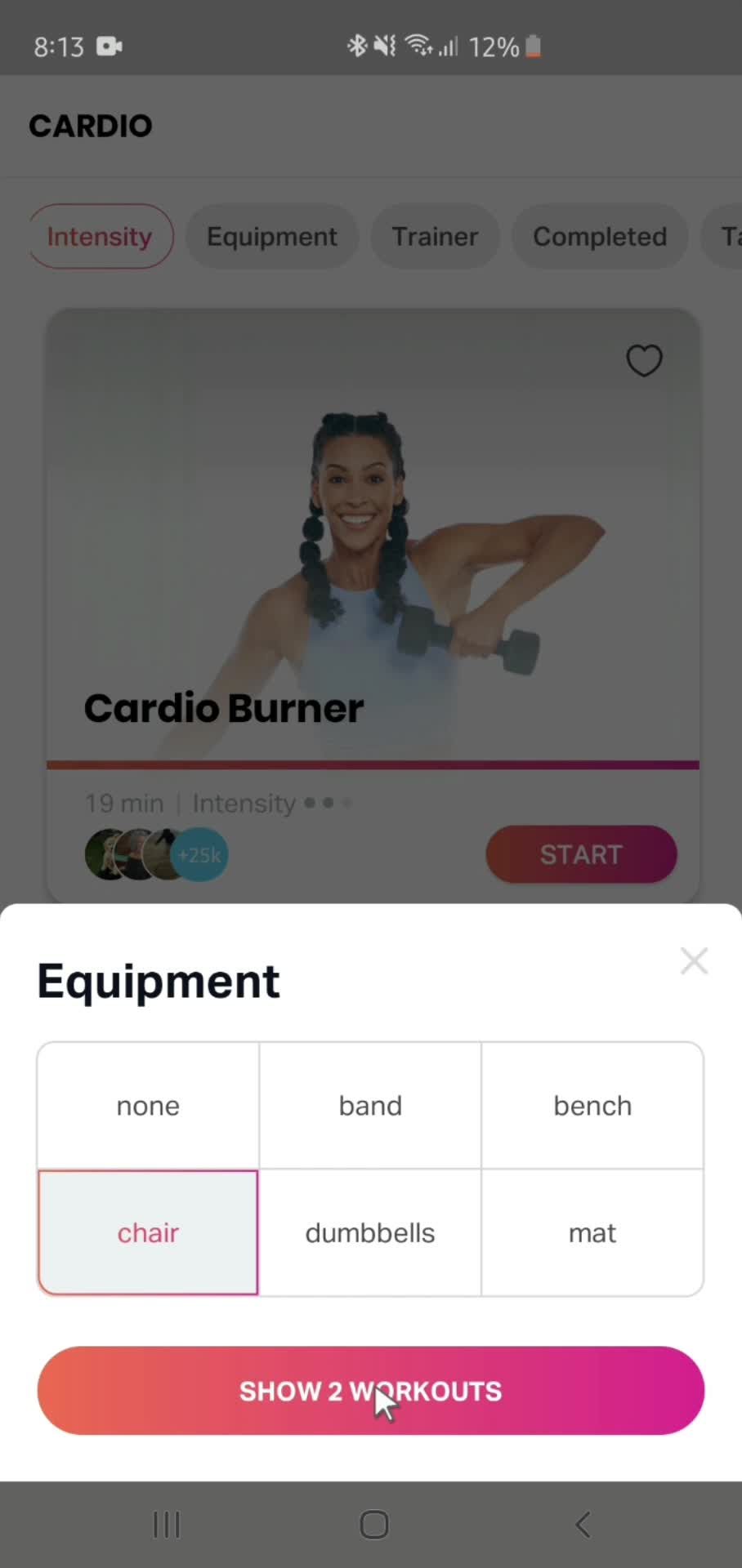 Filtering and sorting screenshot
