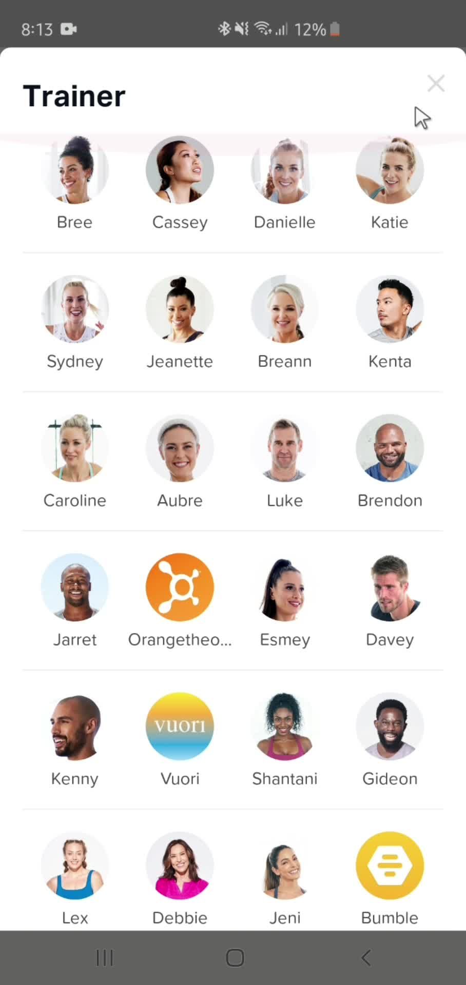 Filtering and sorting screenshot