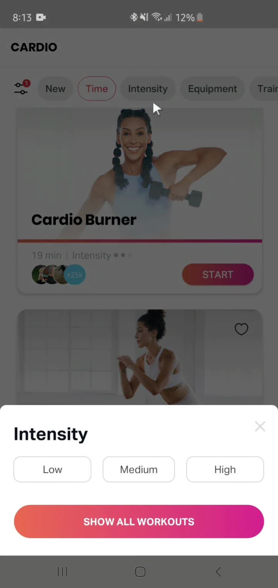 Filtering and sorting screenshot