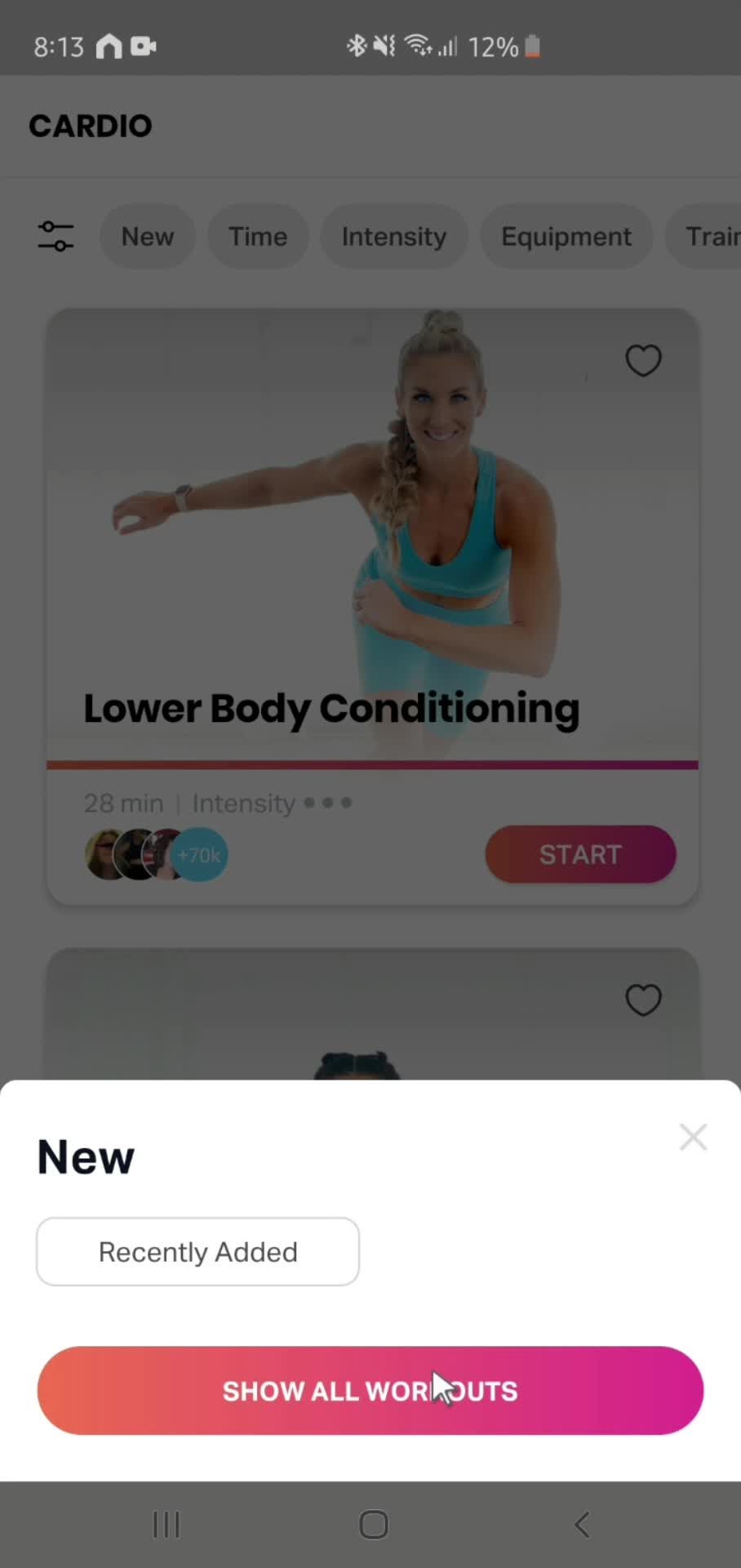 Filtering and sorting screenshot