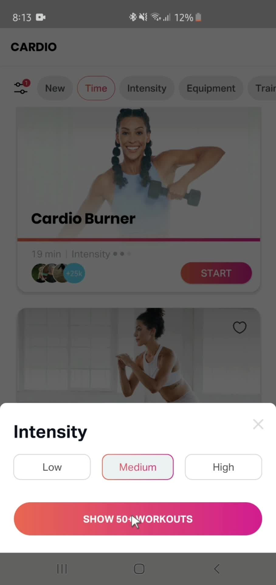 Filtering and sorting screenshot