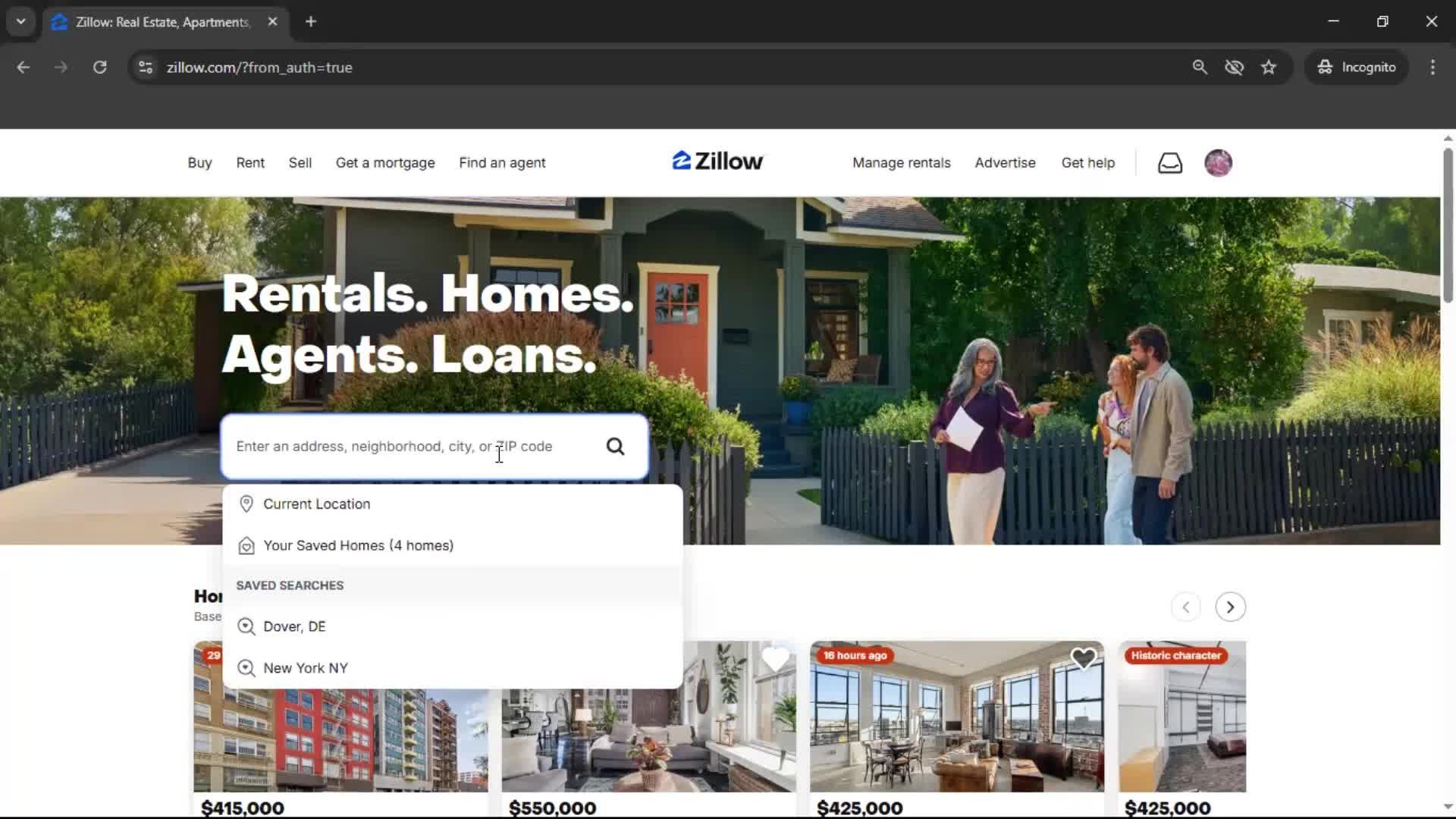 Filtering and sorting screenshot