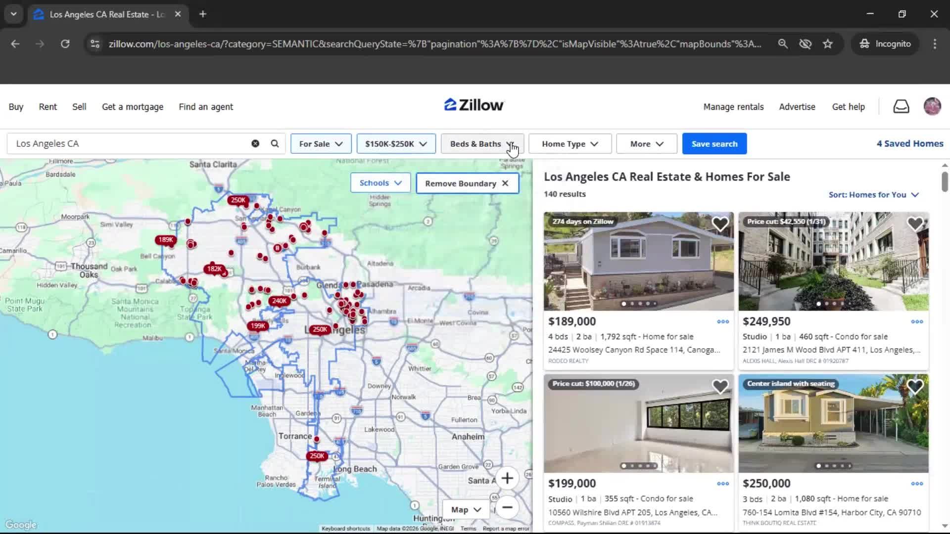 Filtering and sorting screenshot