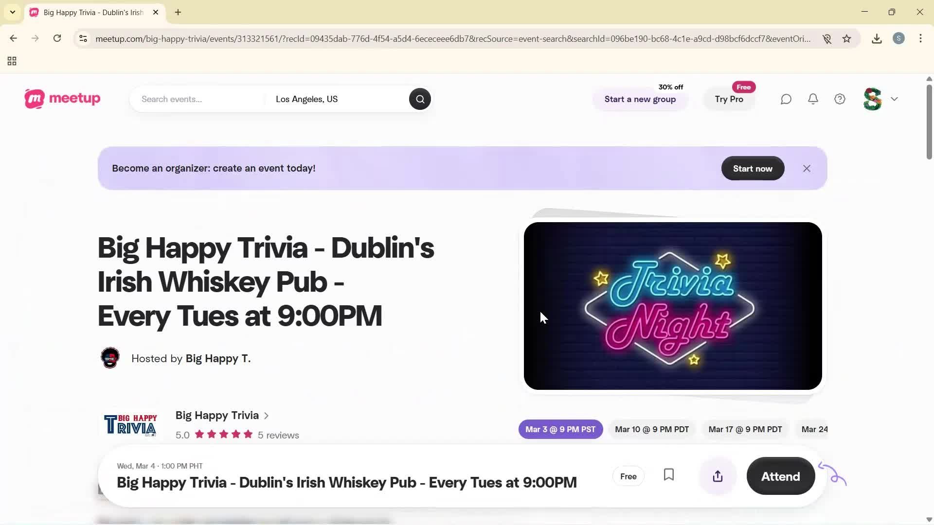 Filtering and sorting screenshot
