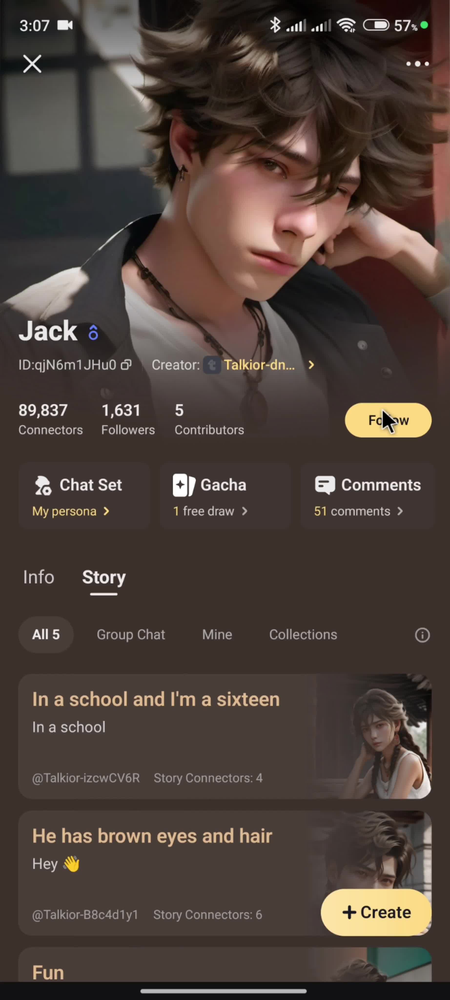 Following a user screenshot