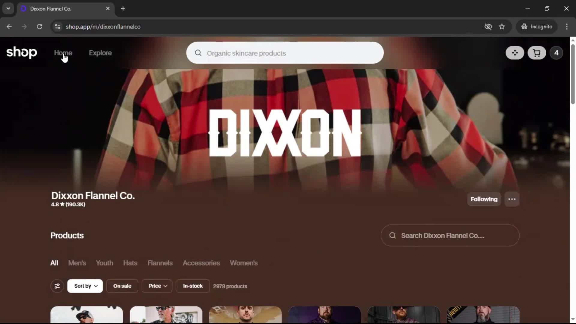 Following a user screenshot