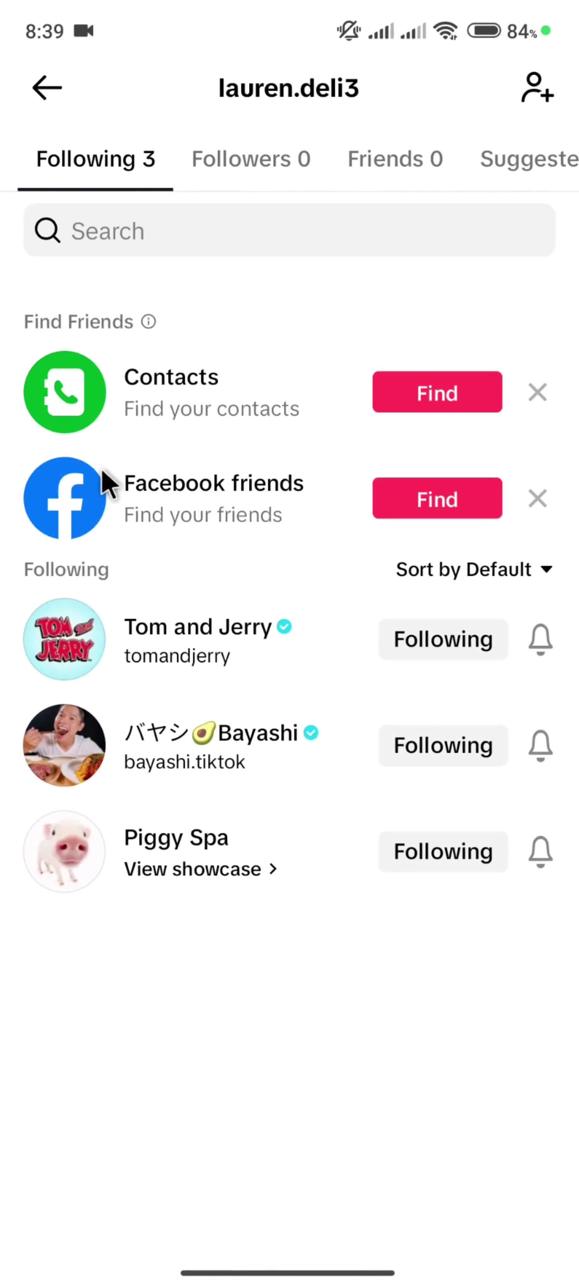 Following a user on TikTok video thumbnail