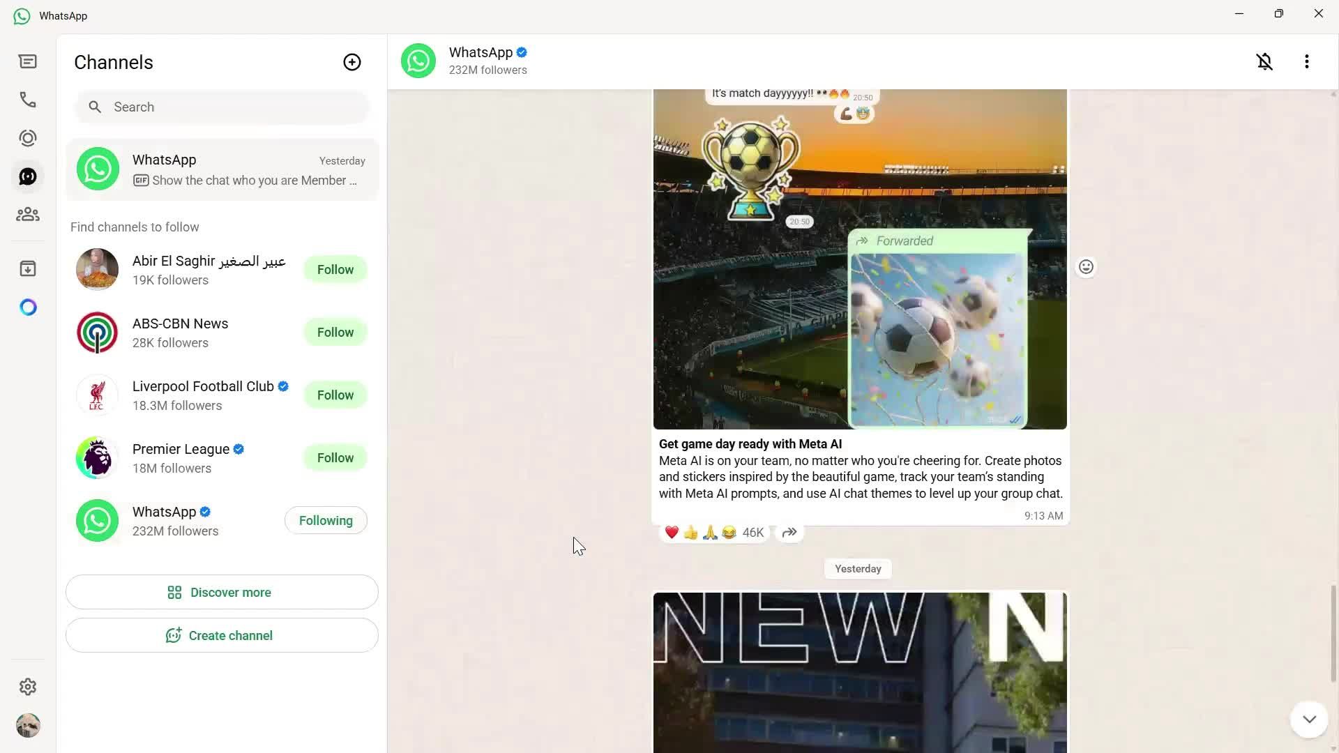 Following a user screenshot