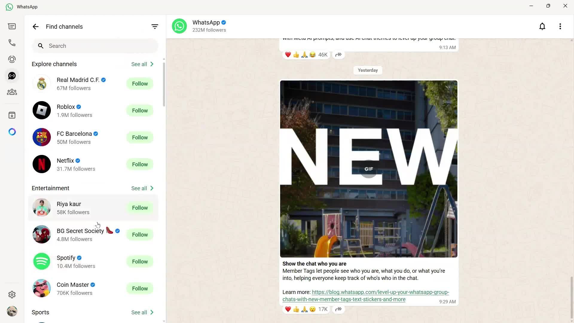 Following a user screenshot