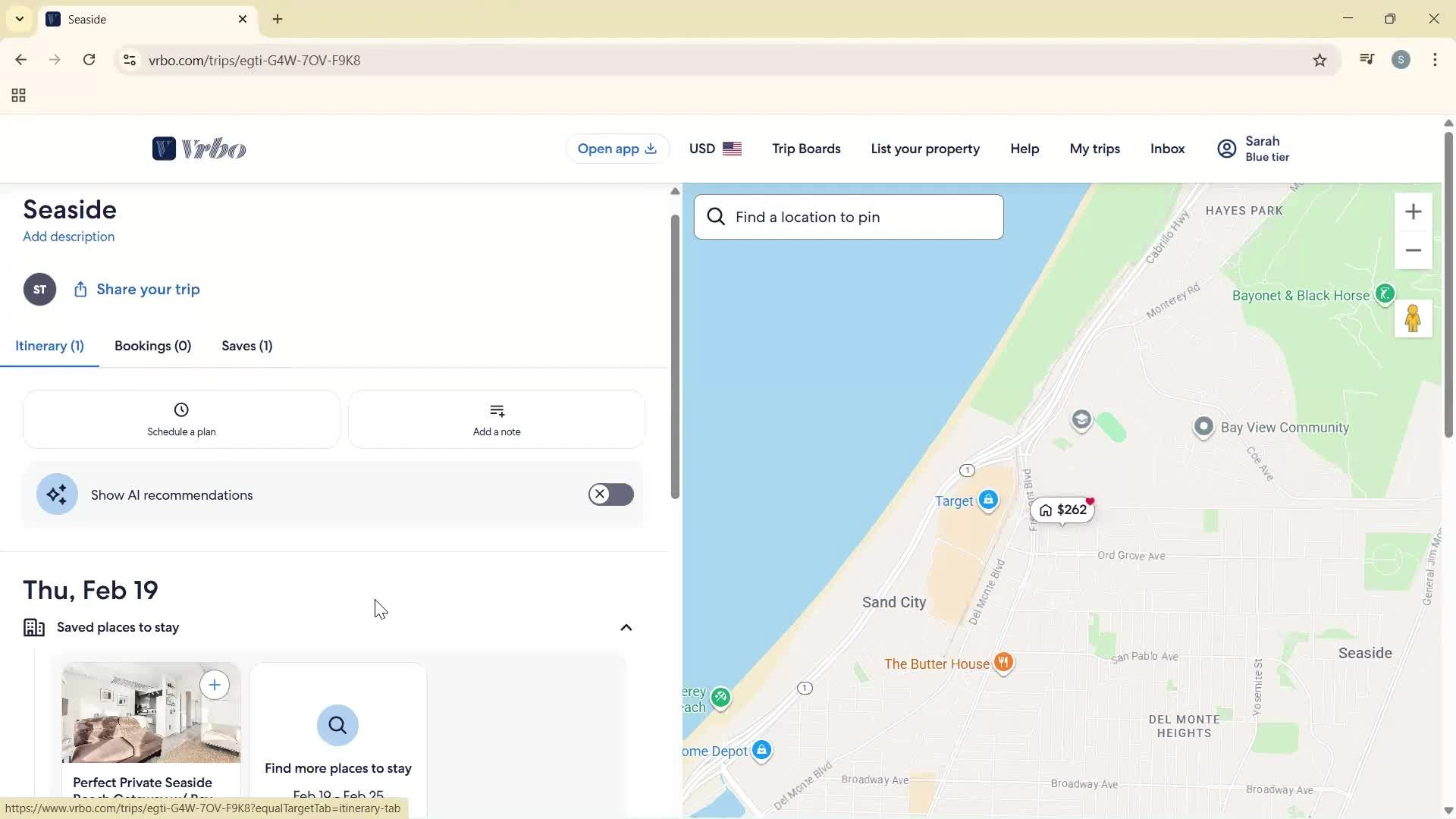 General browsing screenshot