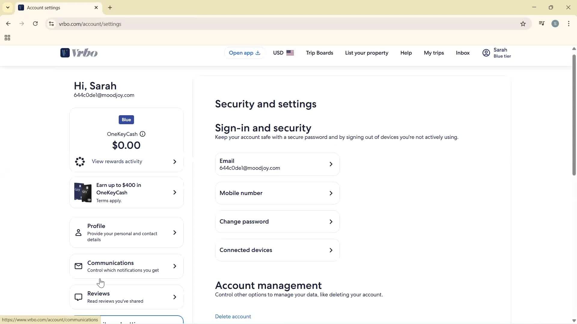 General browsing screenshot