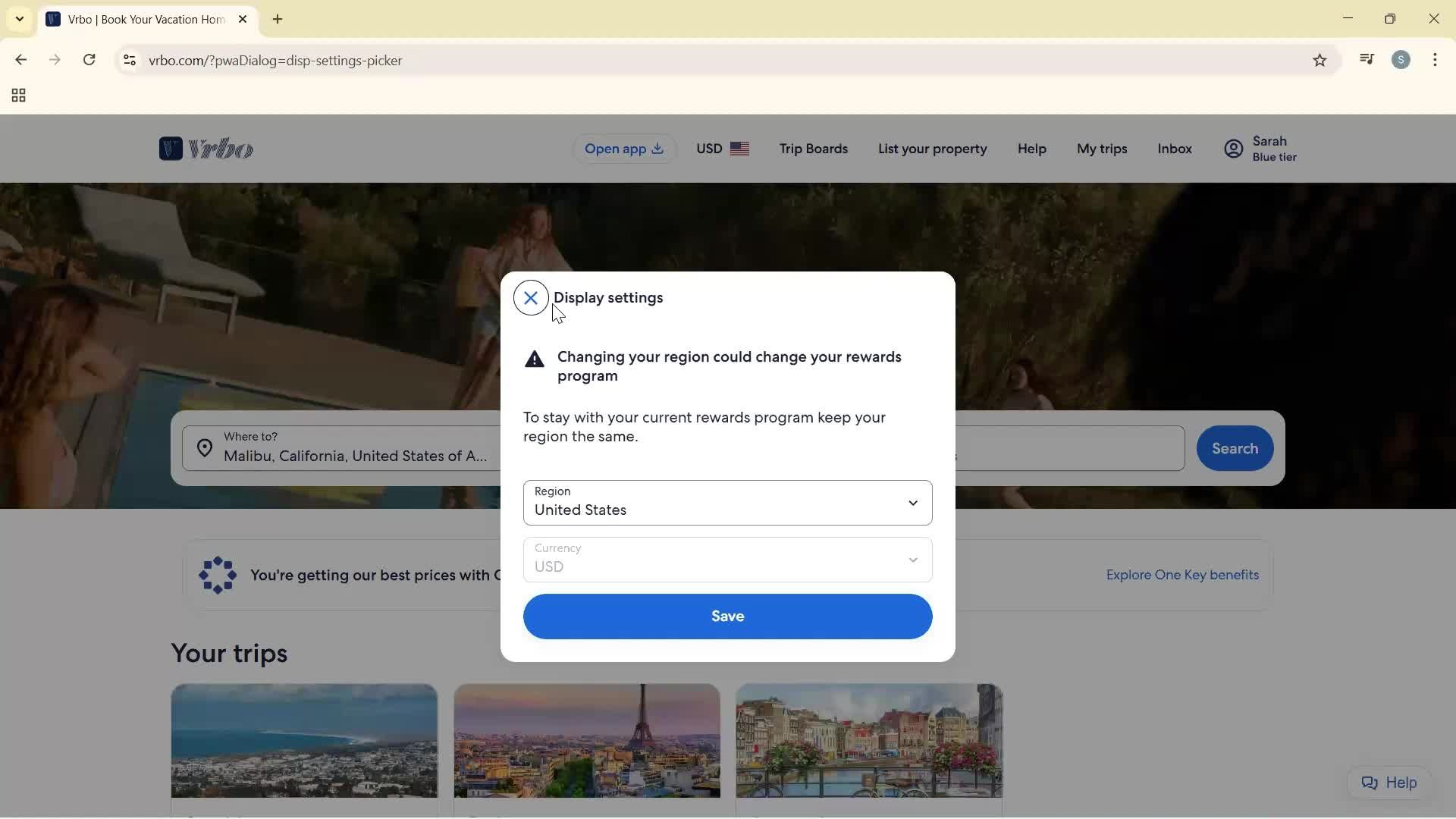 General browsing screenshot