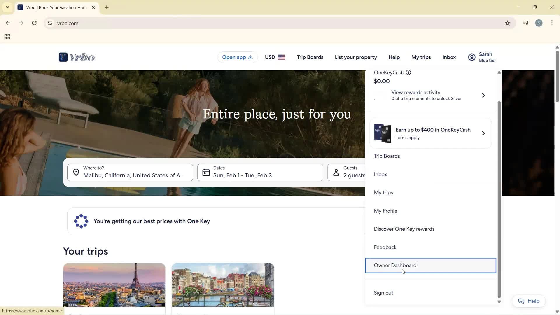 General browsing screenshot