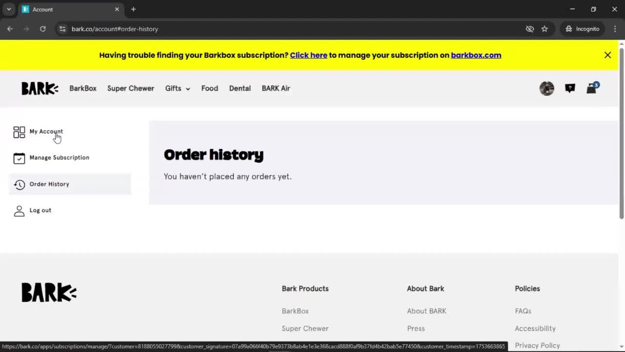General browsing screenshot